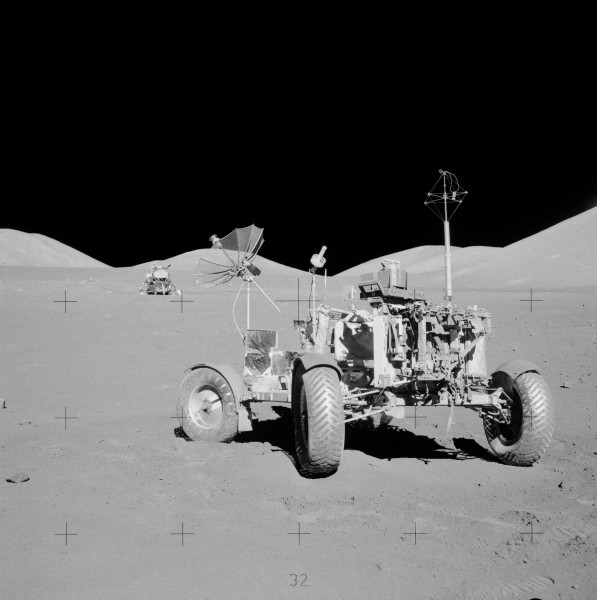 Apollo 17 rover at final resting site