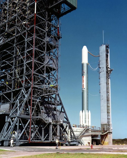 Delta 2914 rocket with Westar satellite