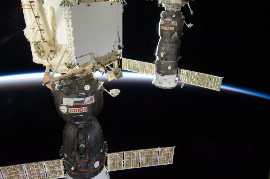 ISS-30 Soyuz TMA-03M and Progress M-13M