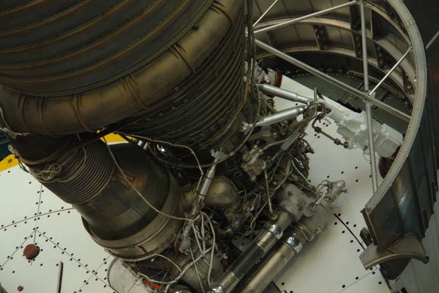 Kennedy Space Center-Saturn rocket-Engine-detail