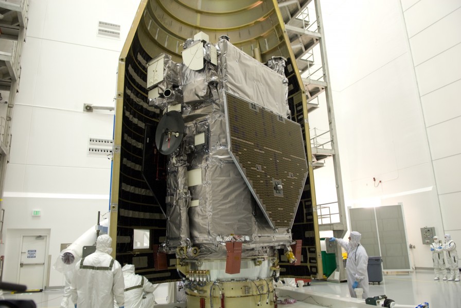 SDO is in one half of the payload fairing