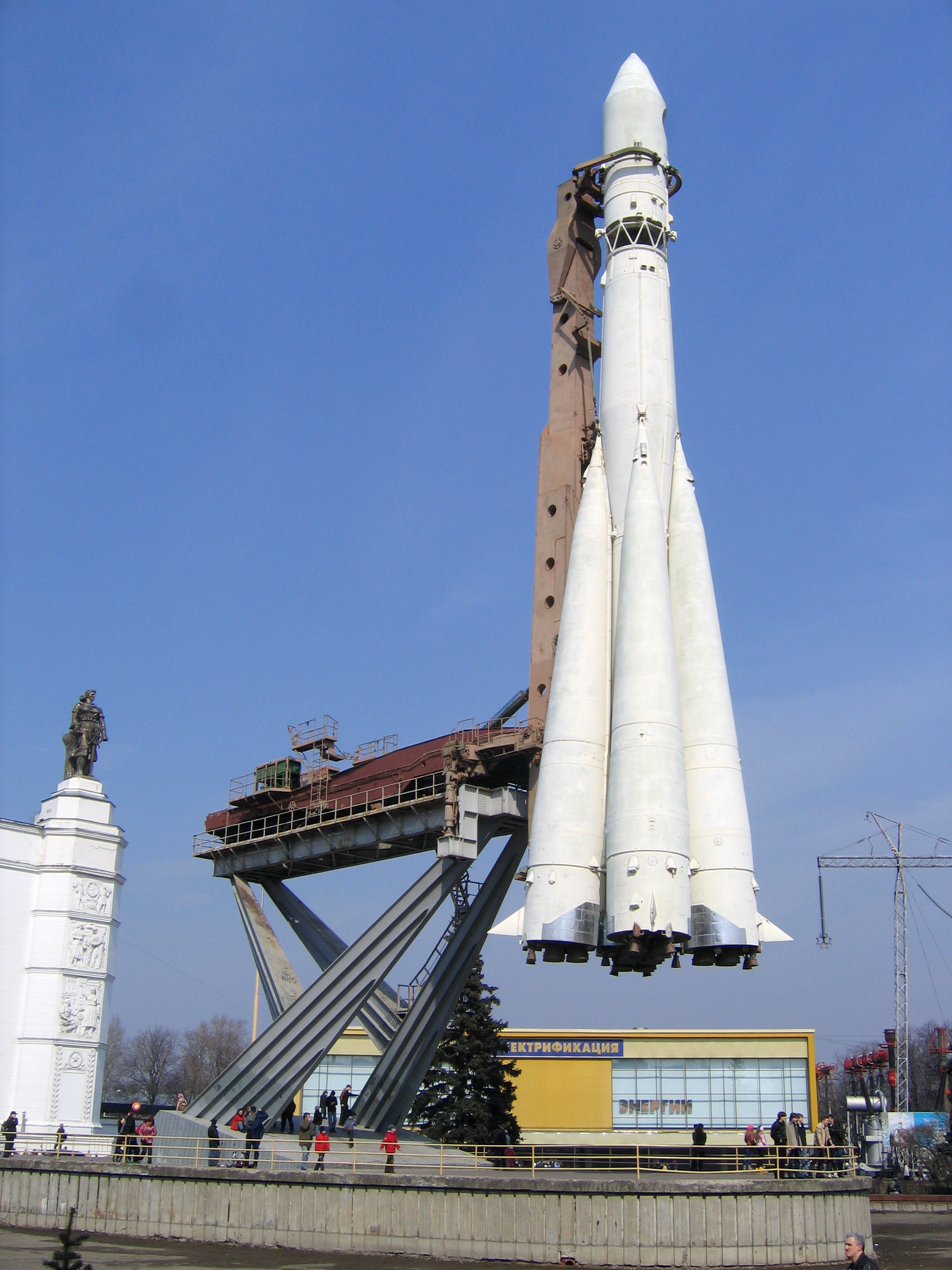 R-7-rocket on display in Moscow