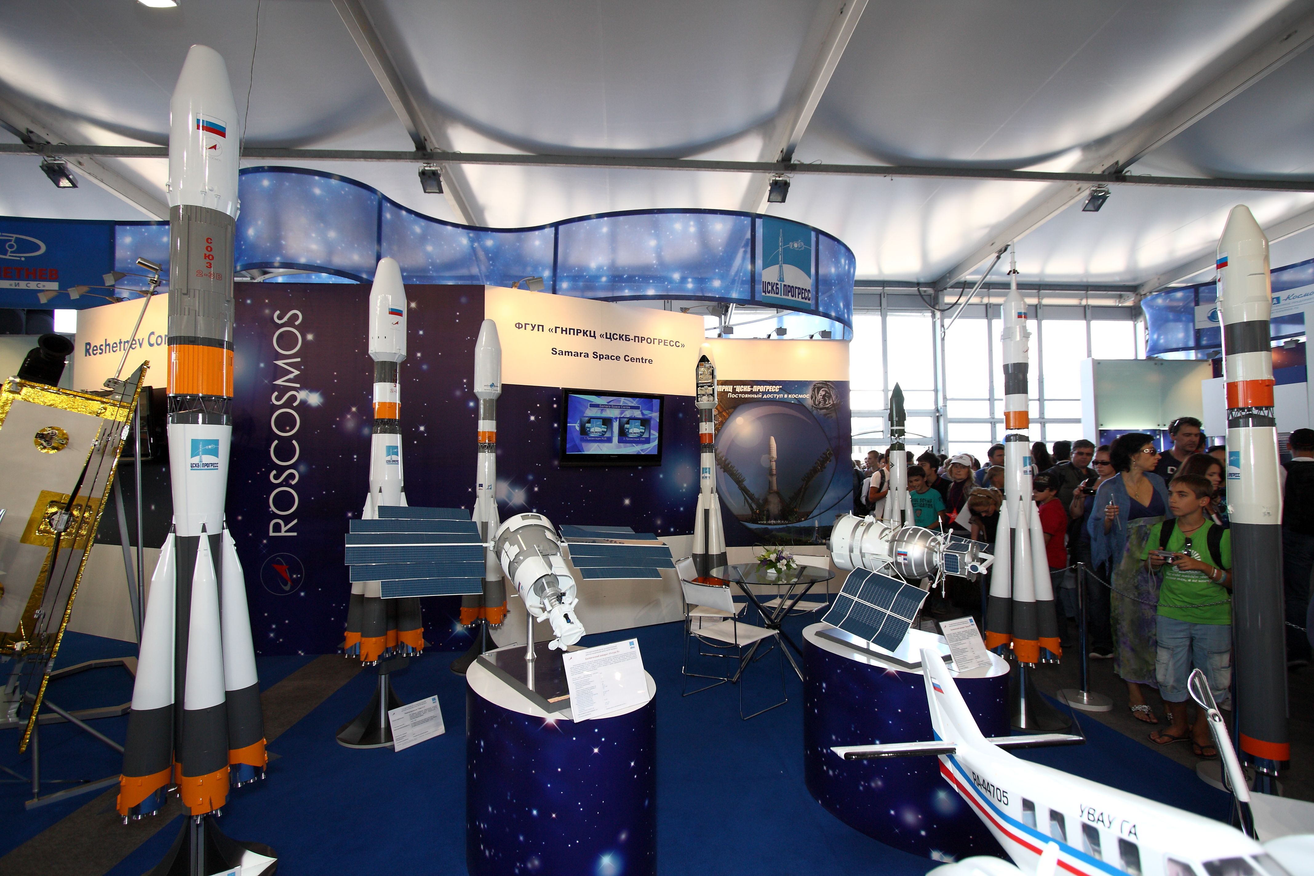 Roskosmos stand at the MAKS-2011 (01)
