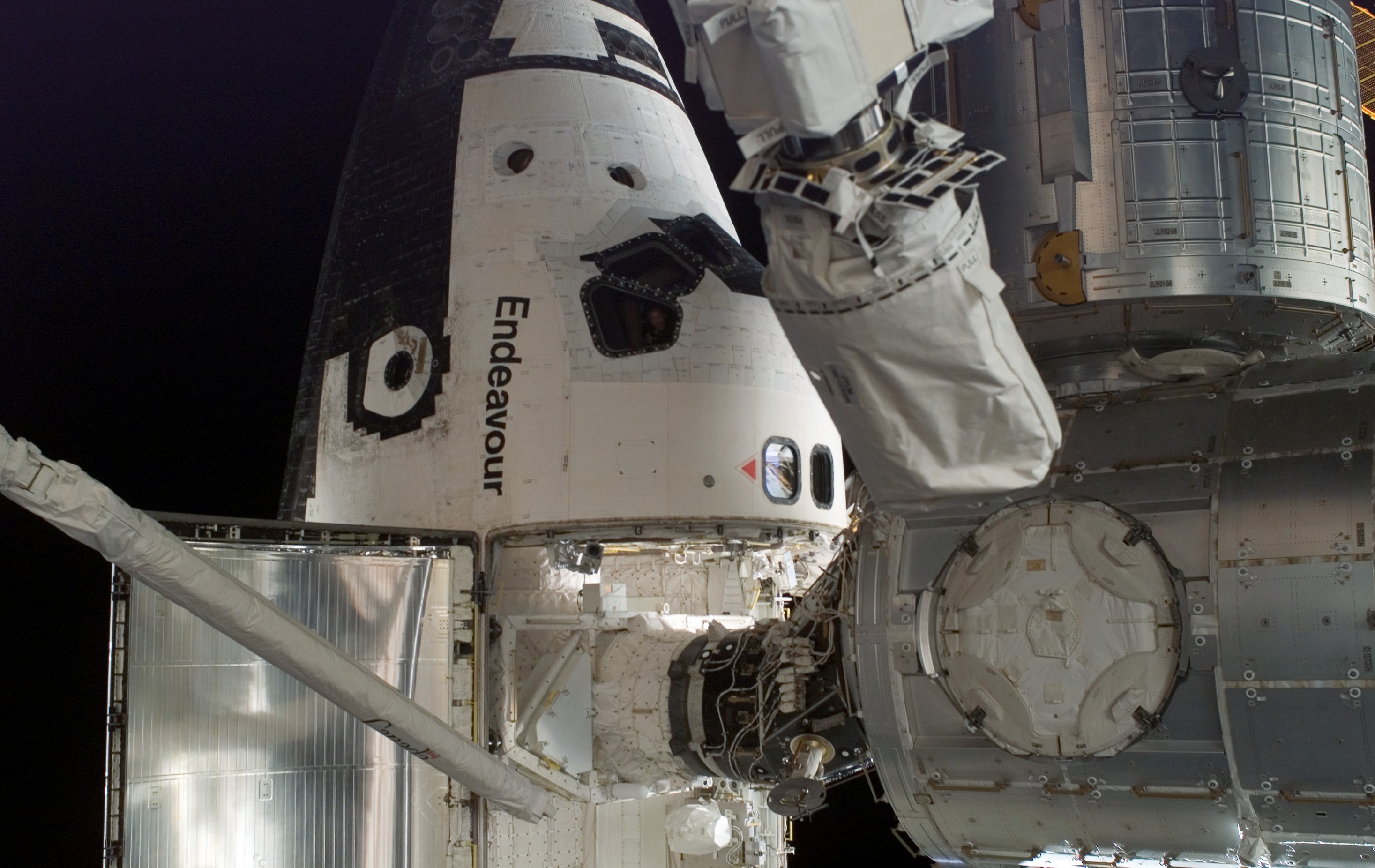 Space Shuttle docked to ISS