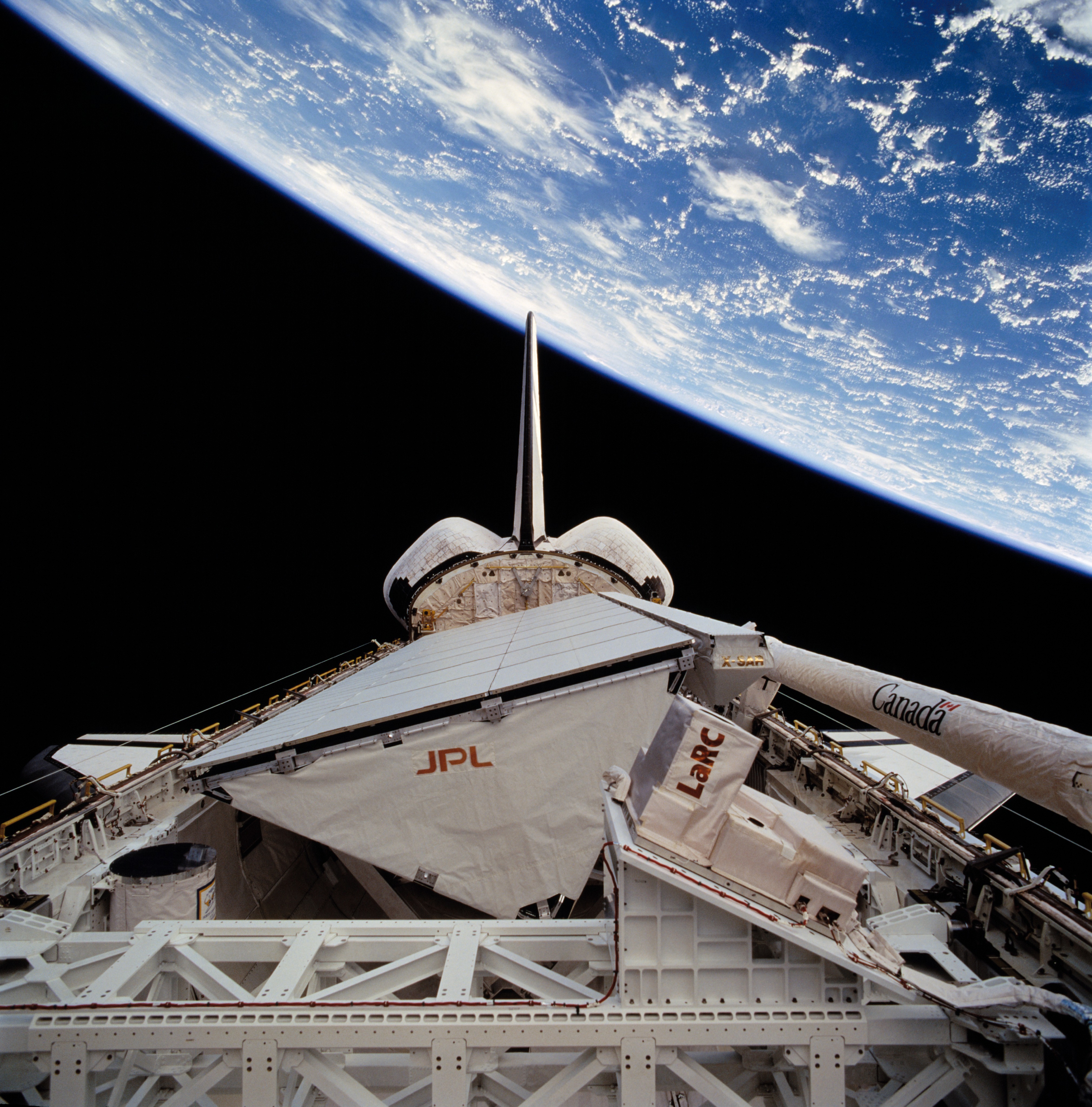 STS-68 payload bay view