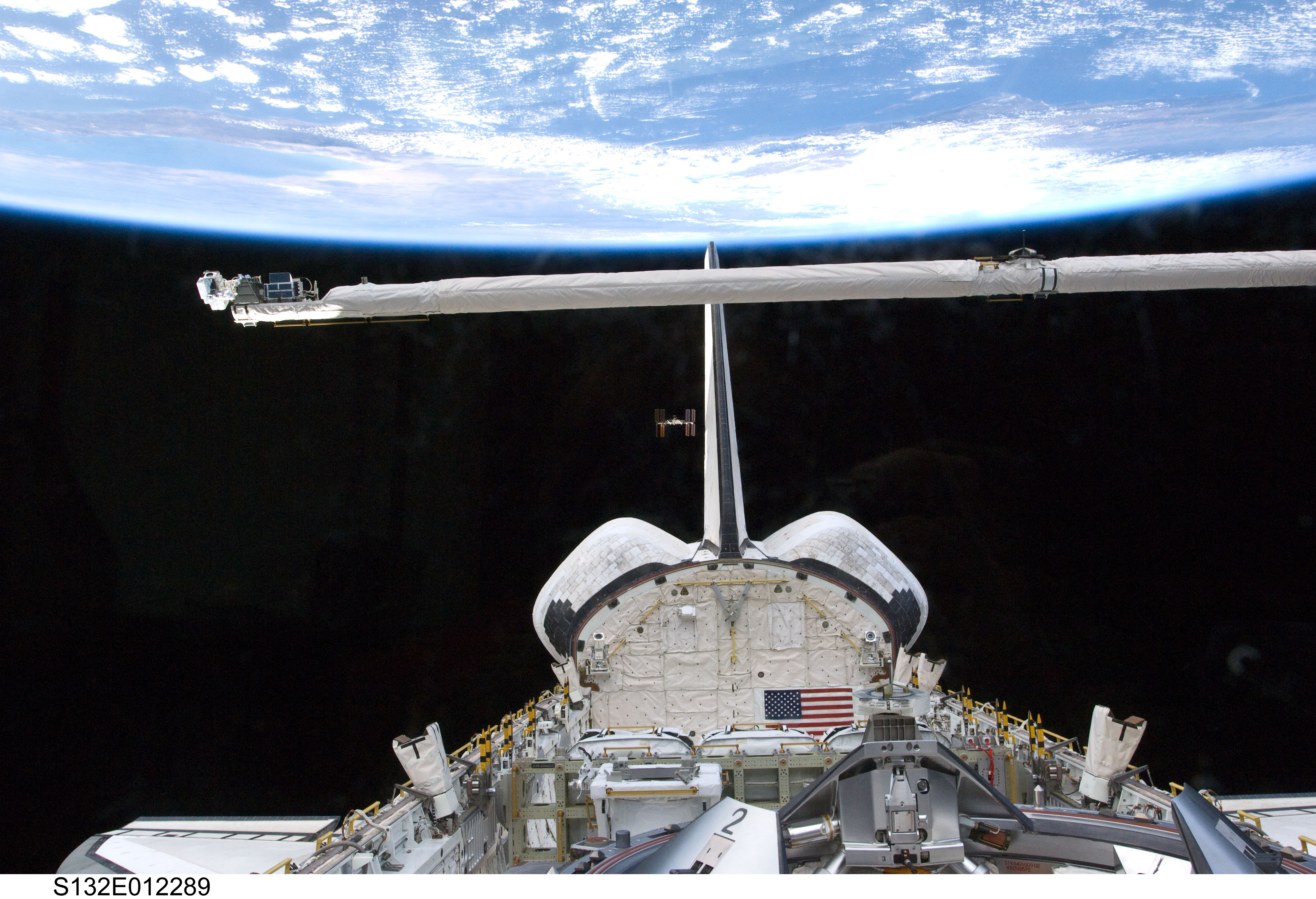 STS132 Atlantis undocking iss1