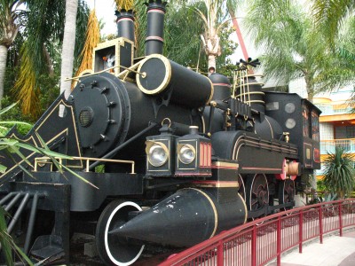 The locomotive from the former Back to the Future: The Ride at Universal Studios Florida and featured in Back to the Future Part III. Taken June 2007