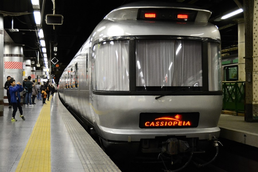 Cassiopeia sleeping car at ueno station