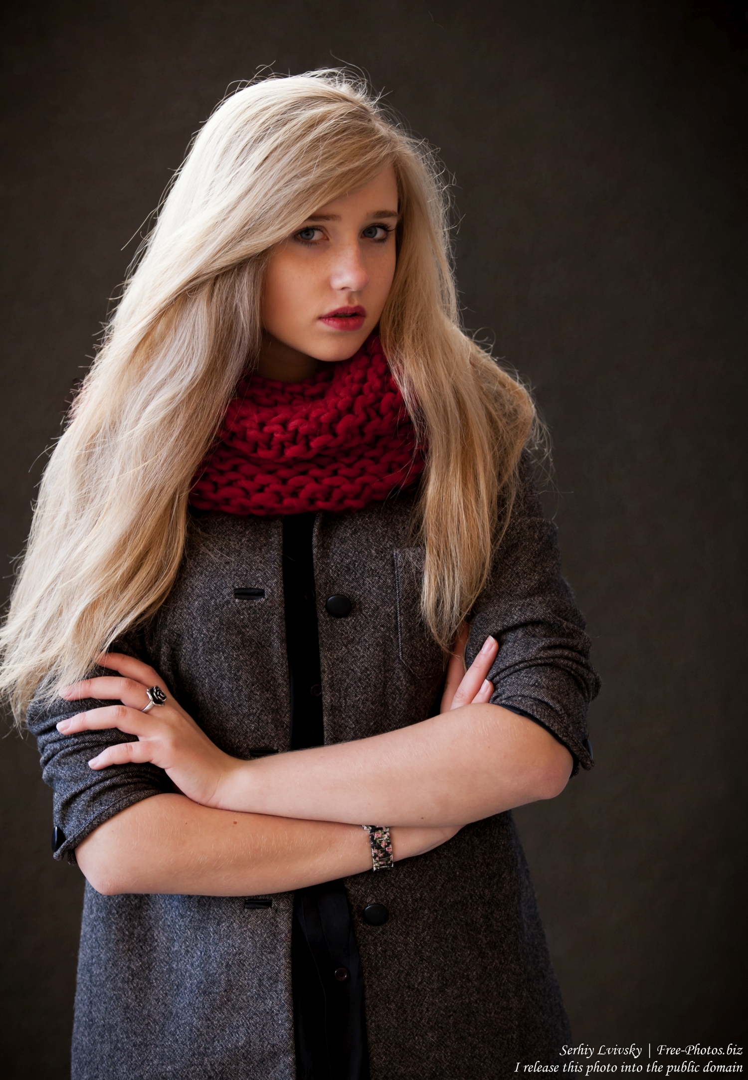 A seventeen-year-old natural blond girl with blue eyes by serhiy lvivsky