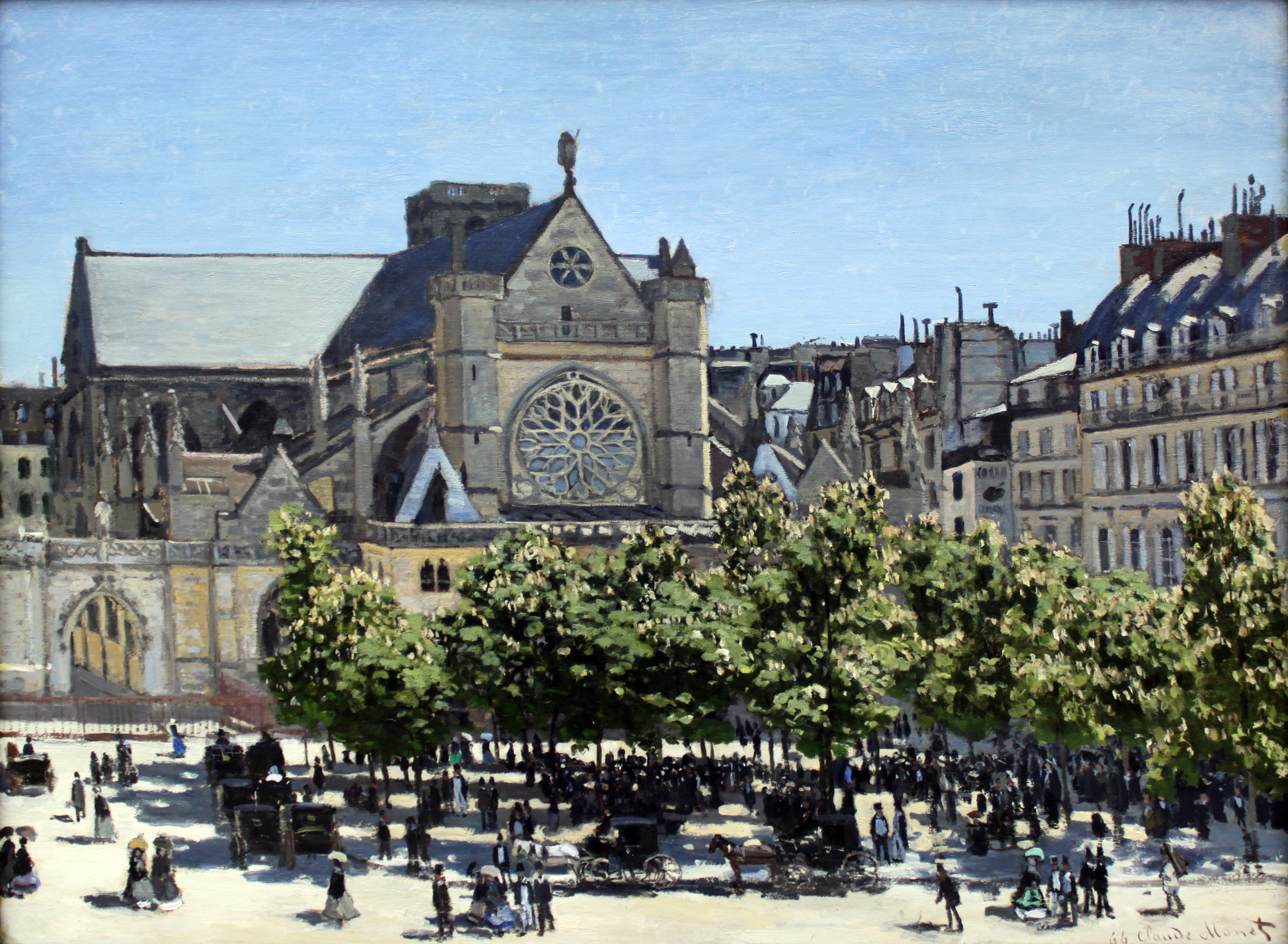 1867 Monet Saint-Germain-l'Auxerrois in Paris anagoria