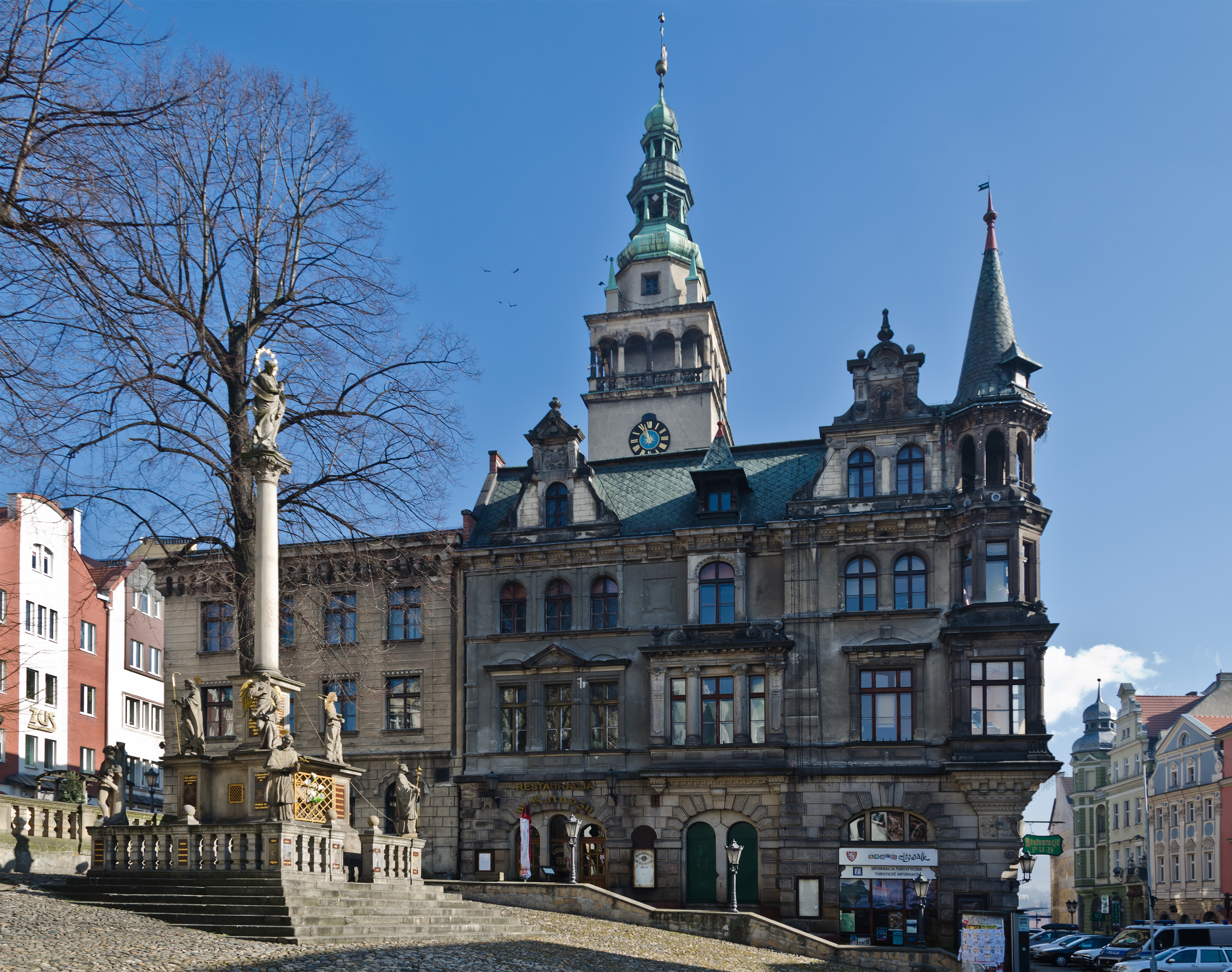 2014 Kłodzko, ratusz i kolumna wotywna