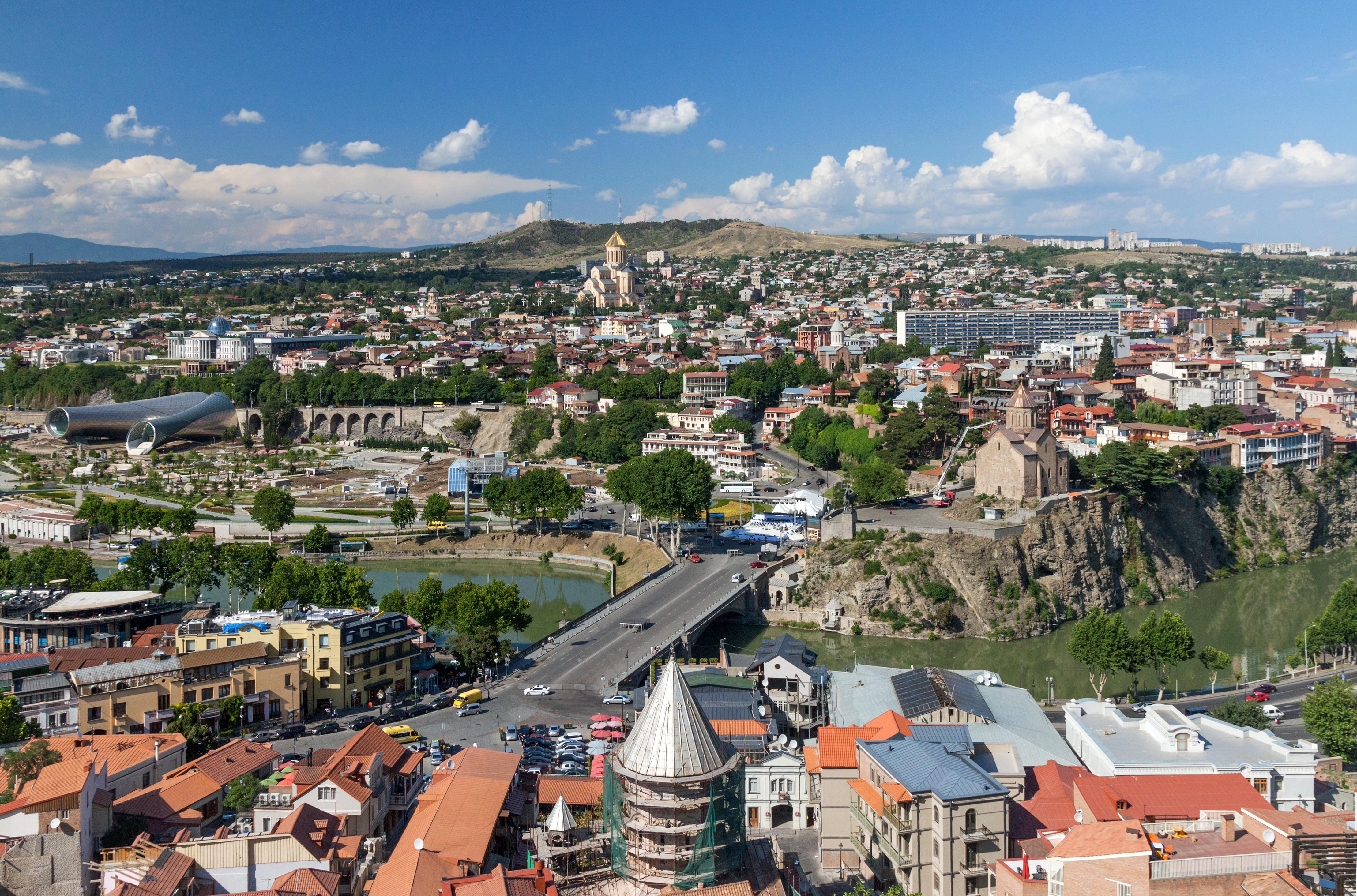 2014 Tbilisi, Widoki z Twierdzy Narikala (41)