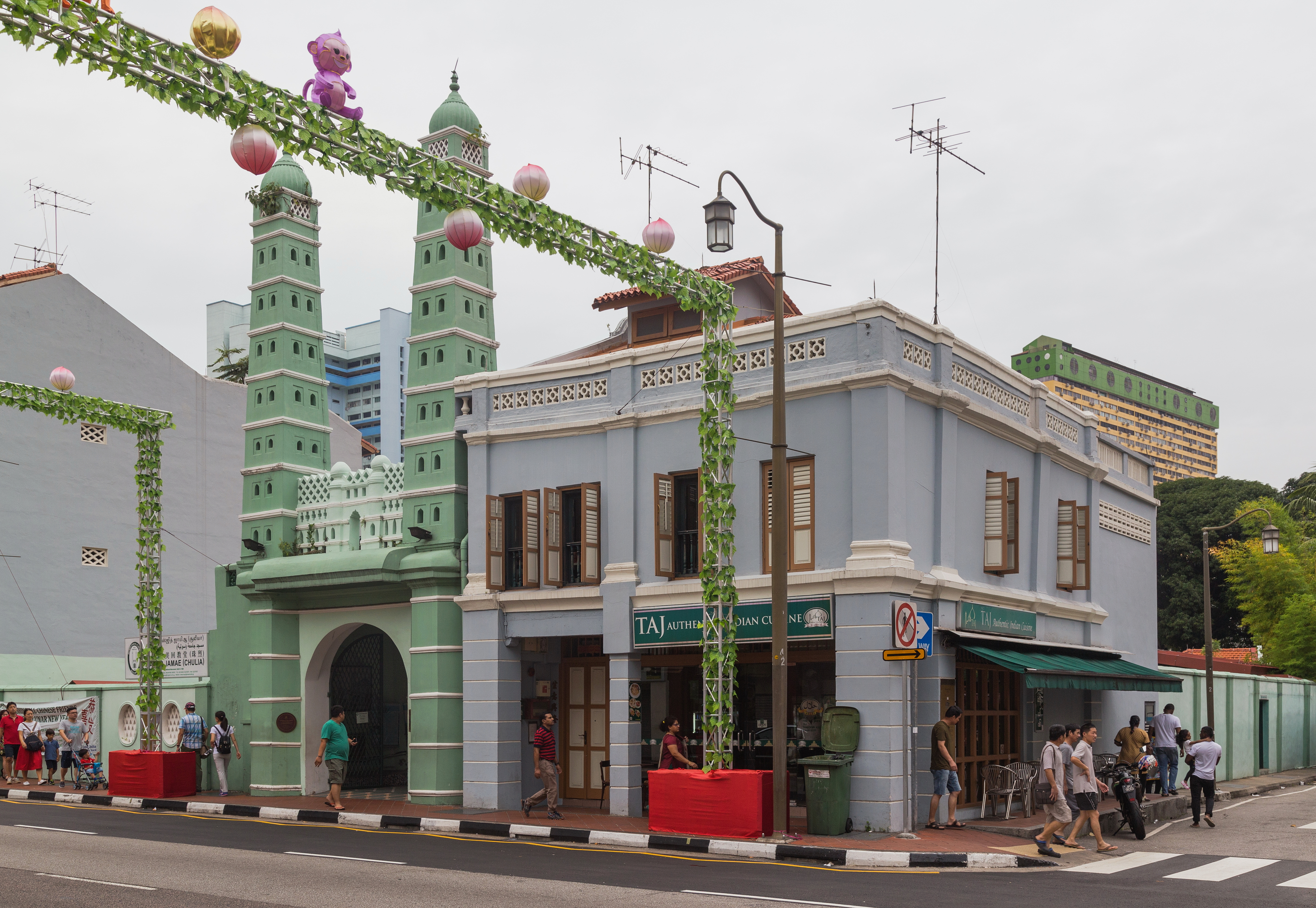 2016 Singapur, Chinatown, Meczet Jamae (04)