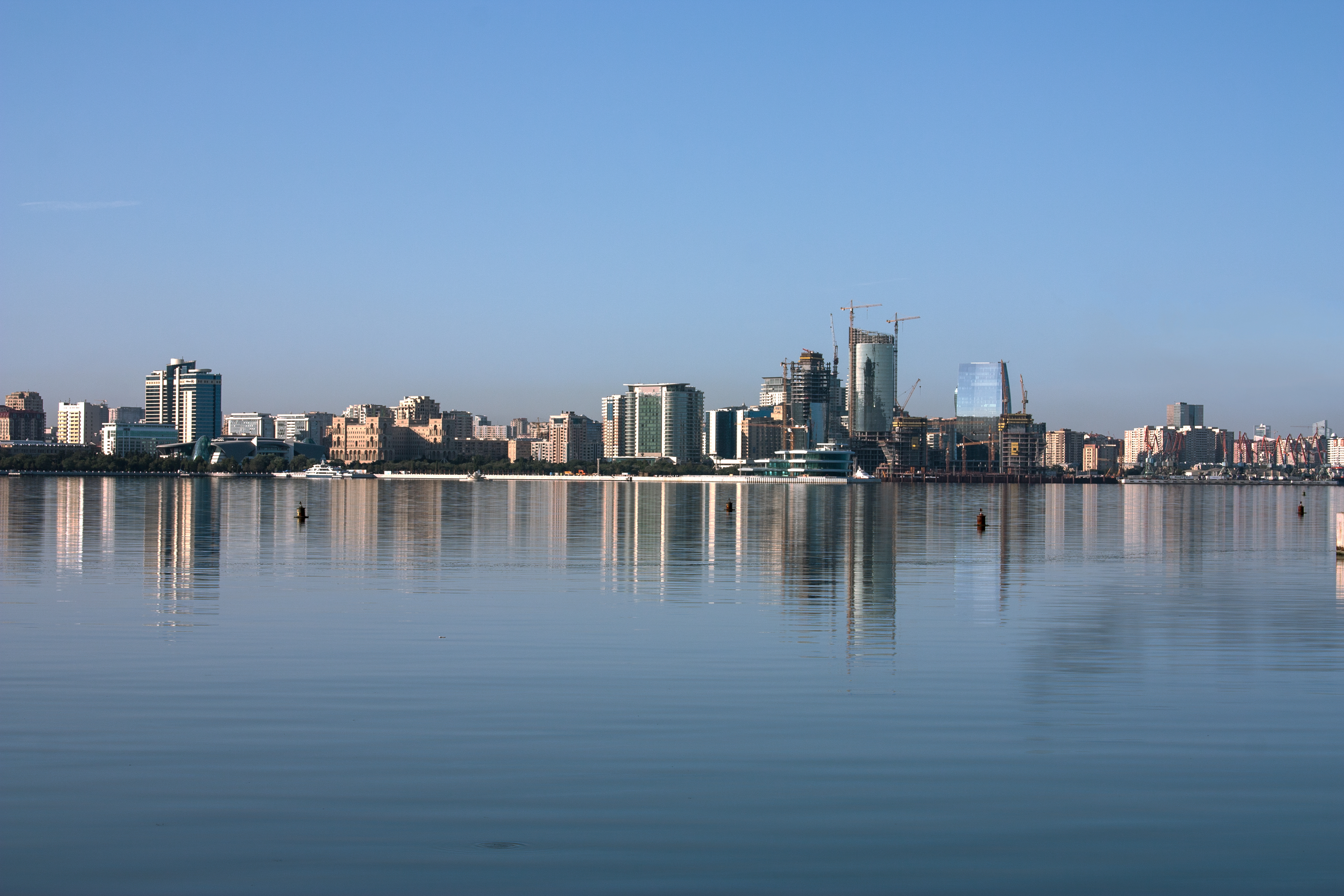 A view of the Baku bay, Azerbaijan