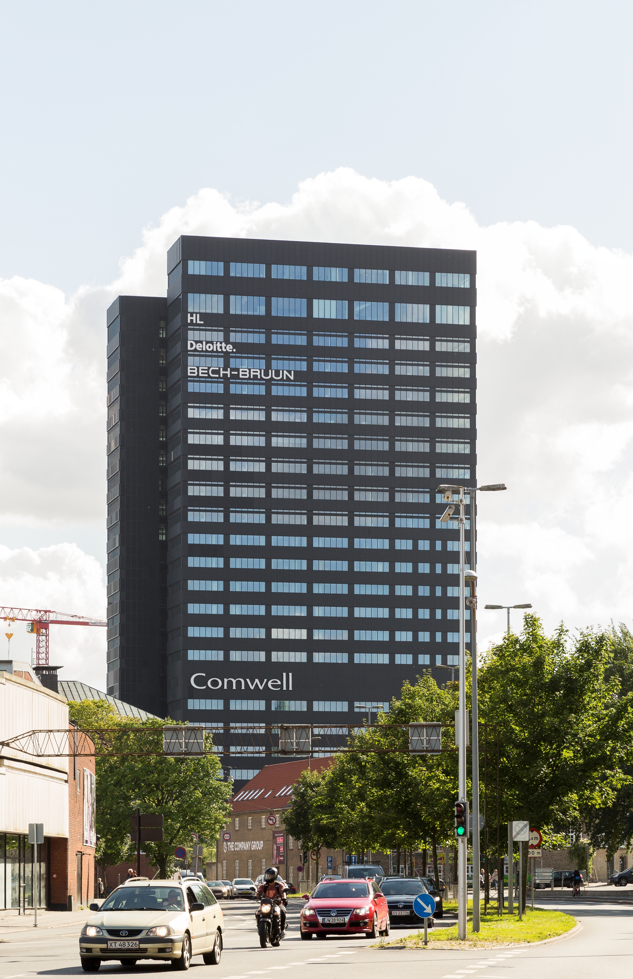 Aarhus City Tower set fra Europa Plads