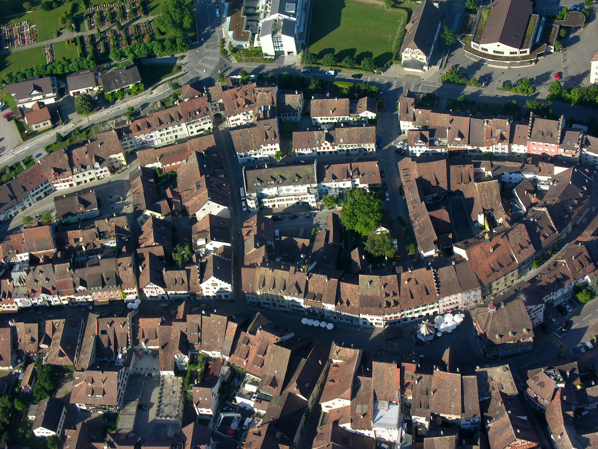 Aerial View of Stein am Rhein 15.07.2008 16-39-44