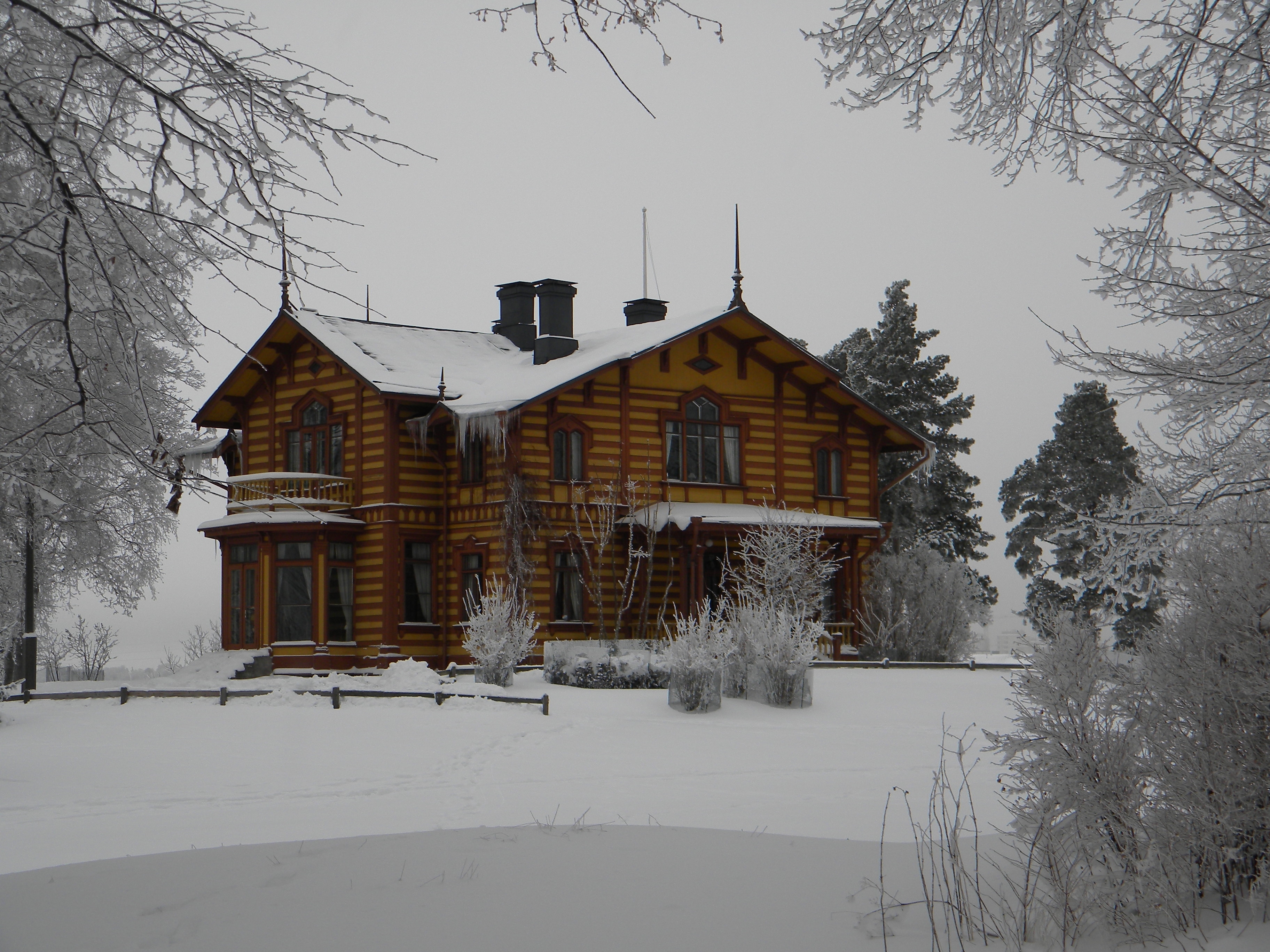 Aino Acktes villa in Helsinki in winter