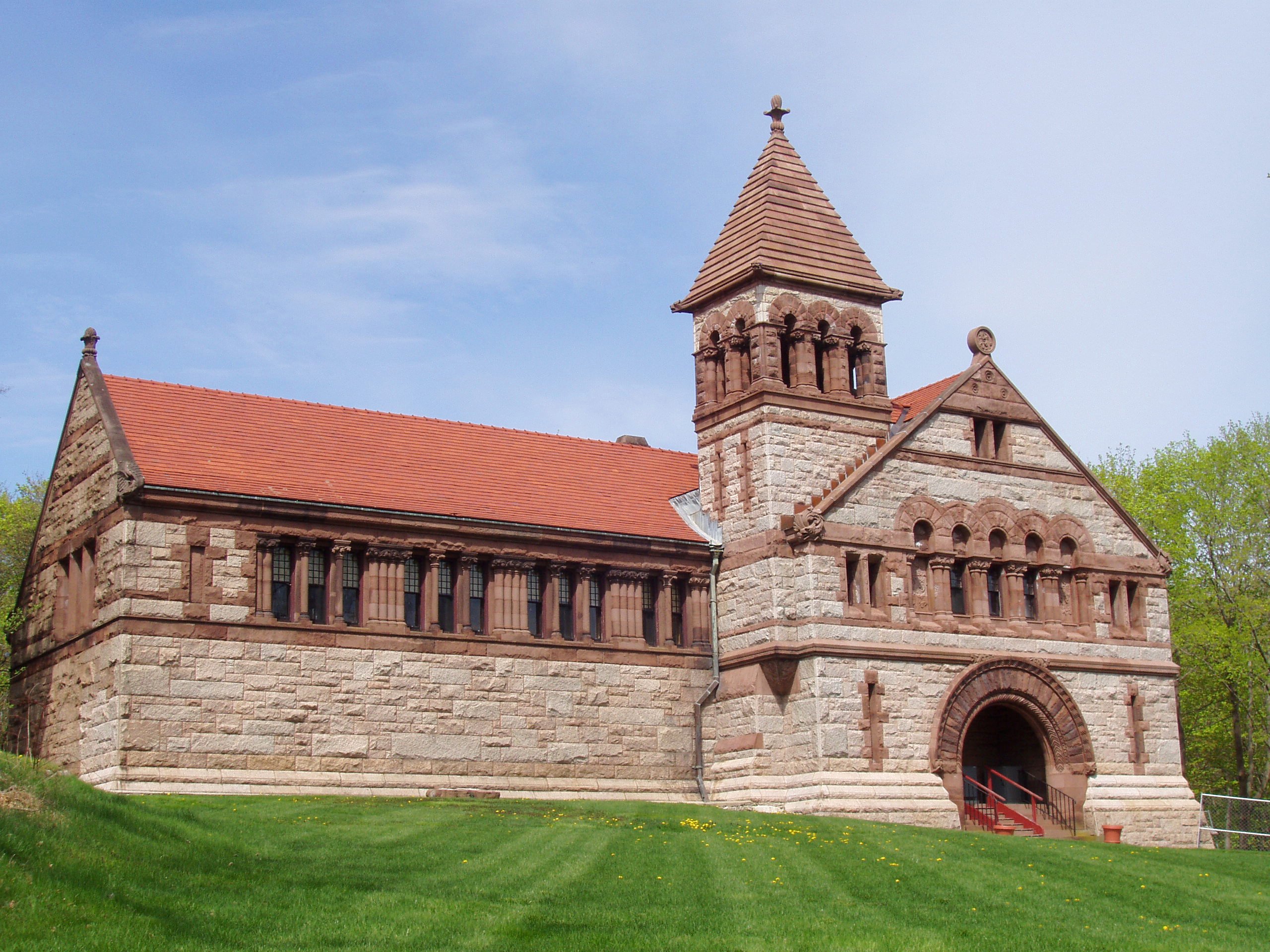 Ames Free Library (North Easton, MA) - oblique view