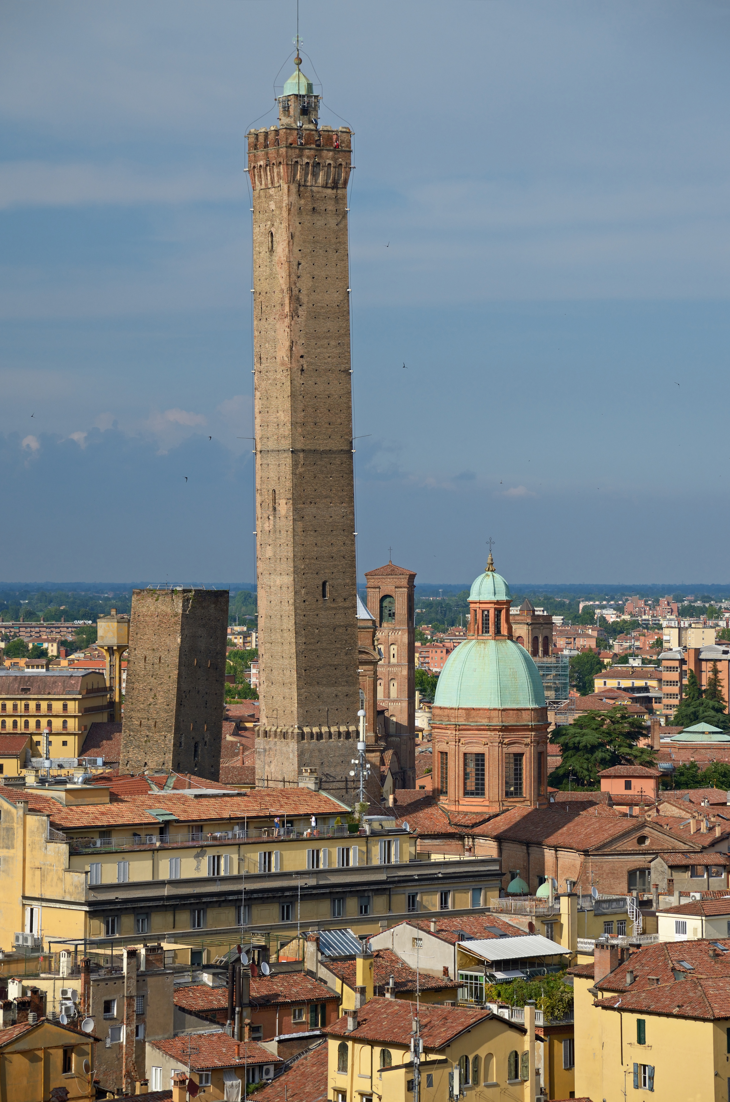 Asinelli Tower and Garisenda Tower Bologna Italy