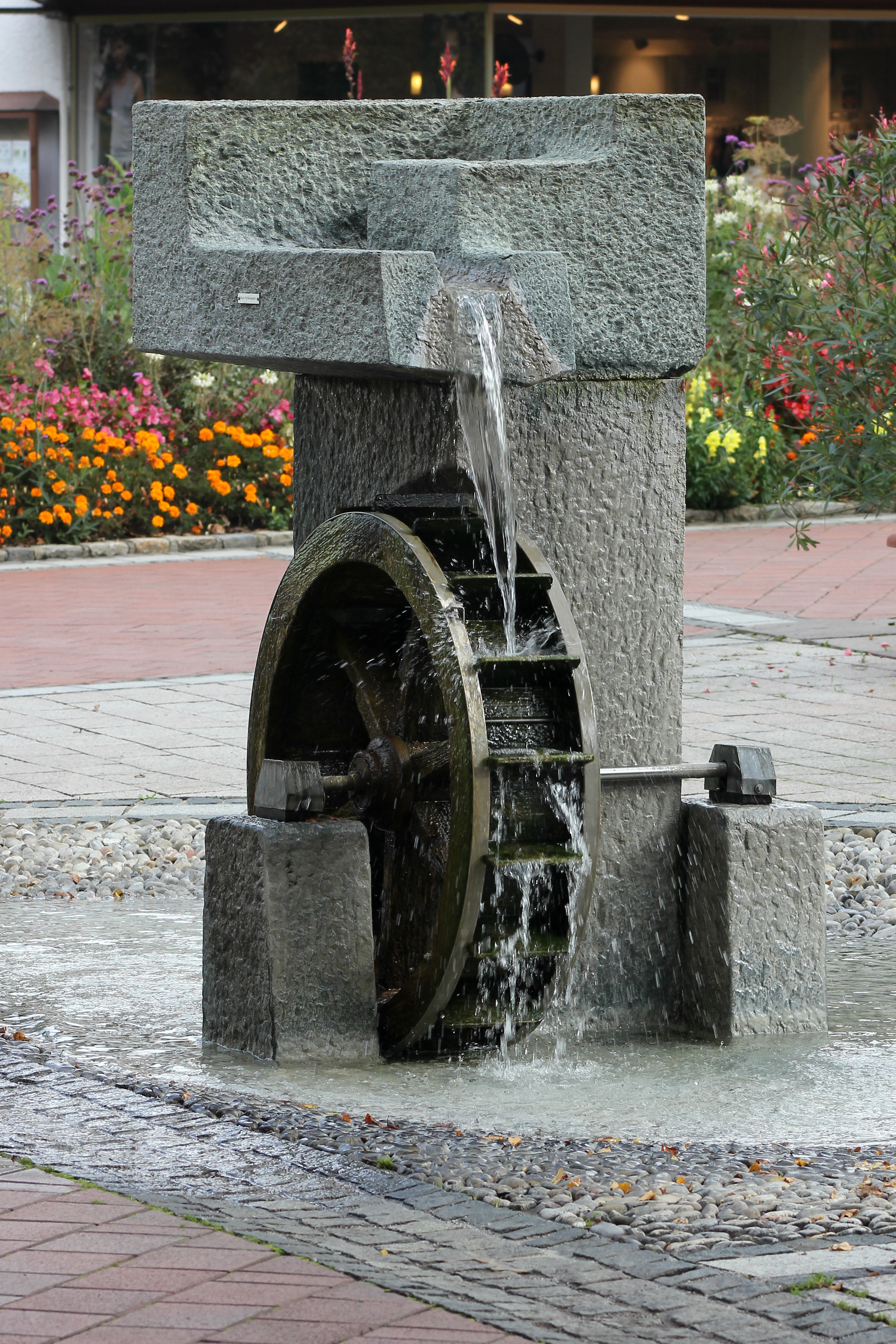 Bad Wörishofen - Wasserrad, Kneippstraße (2016-10-10 Sp)