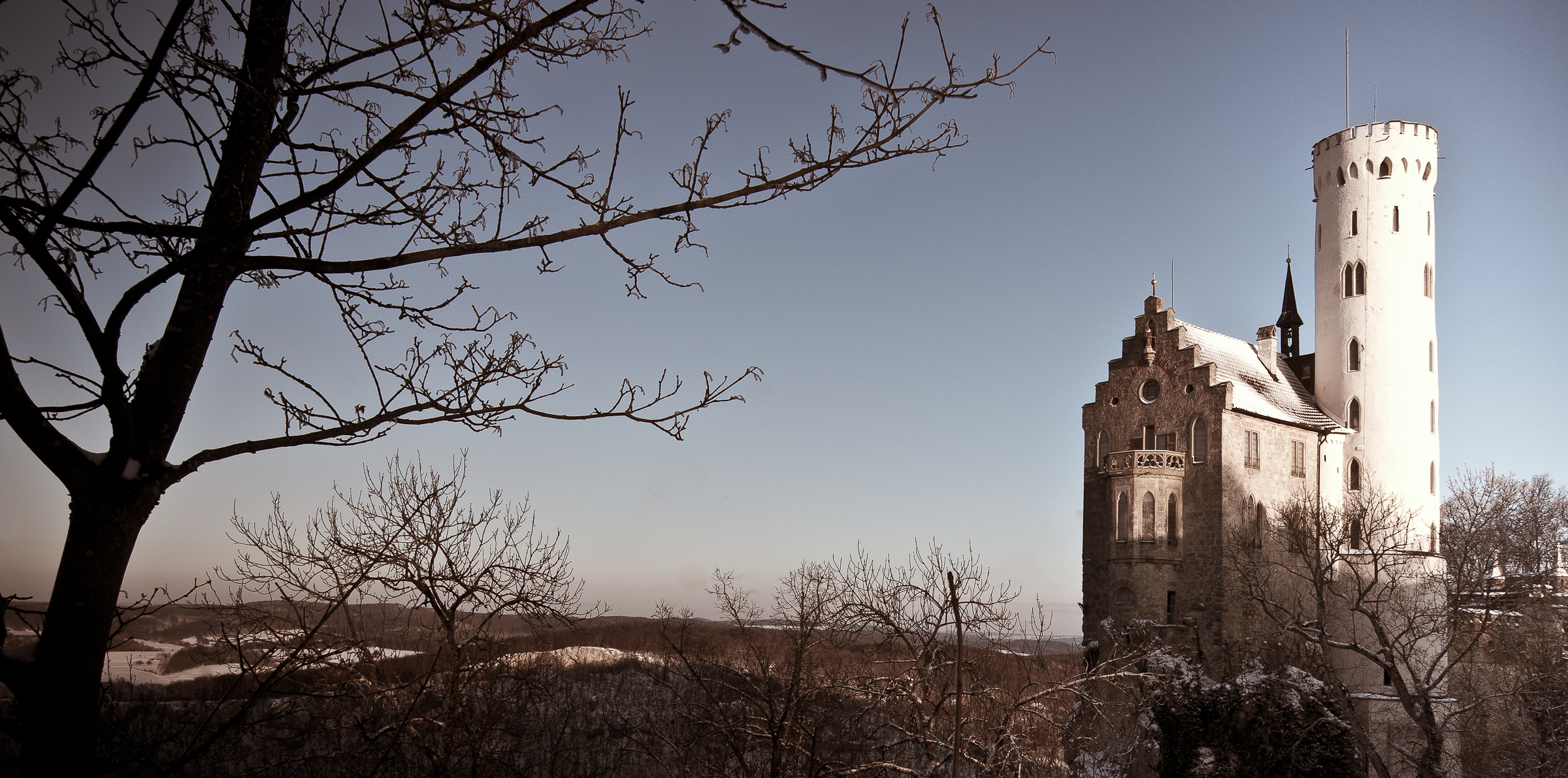 Baden-Württemberg Schloss-Lichtenstein ViewFromNorthSide