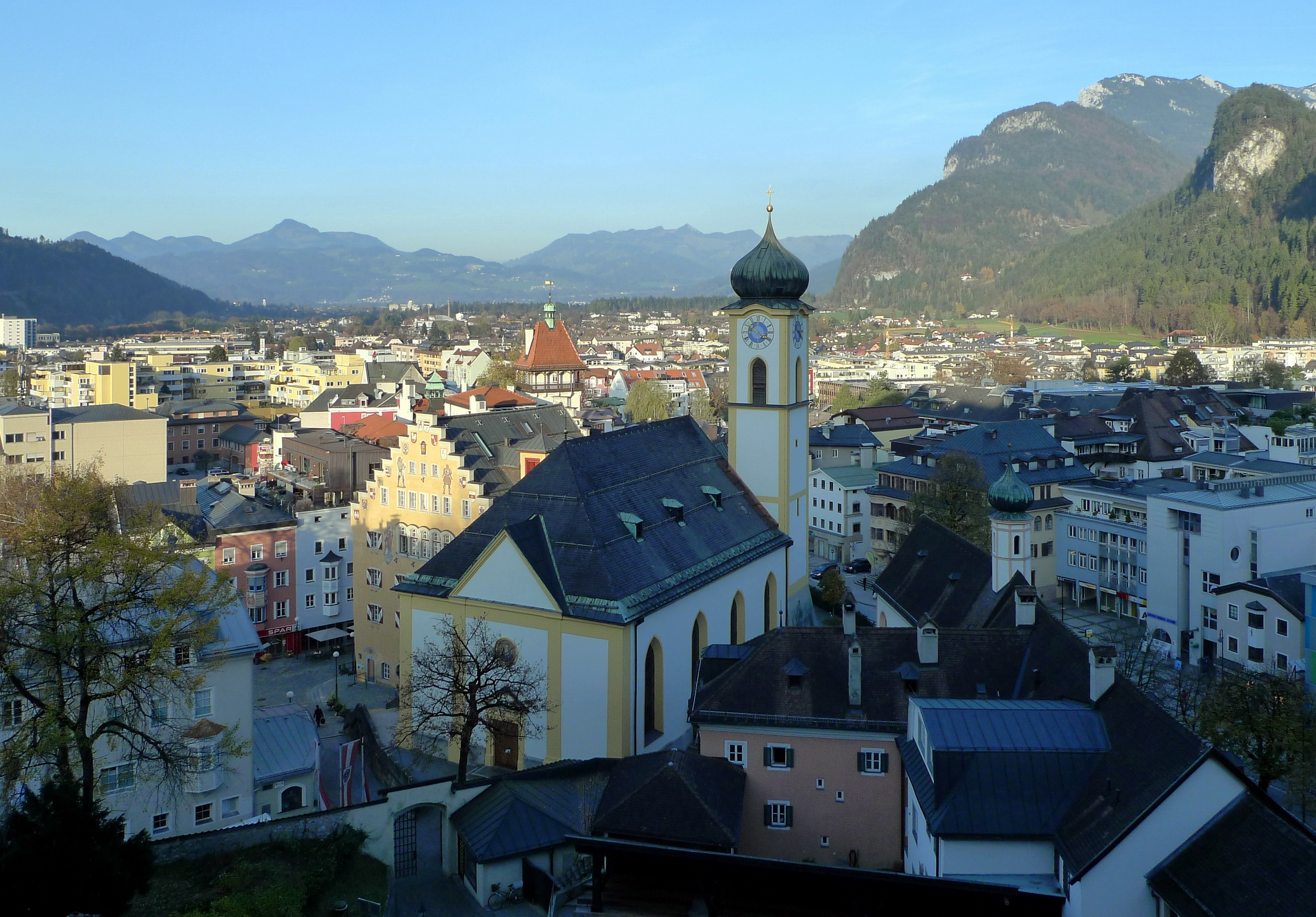 Blick über Kufstein von der Festung aus