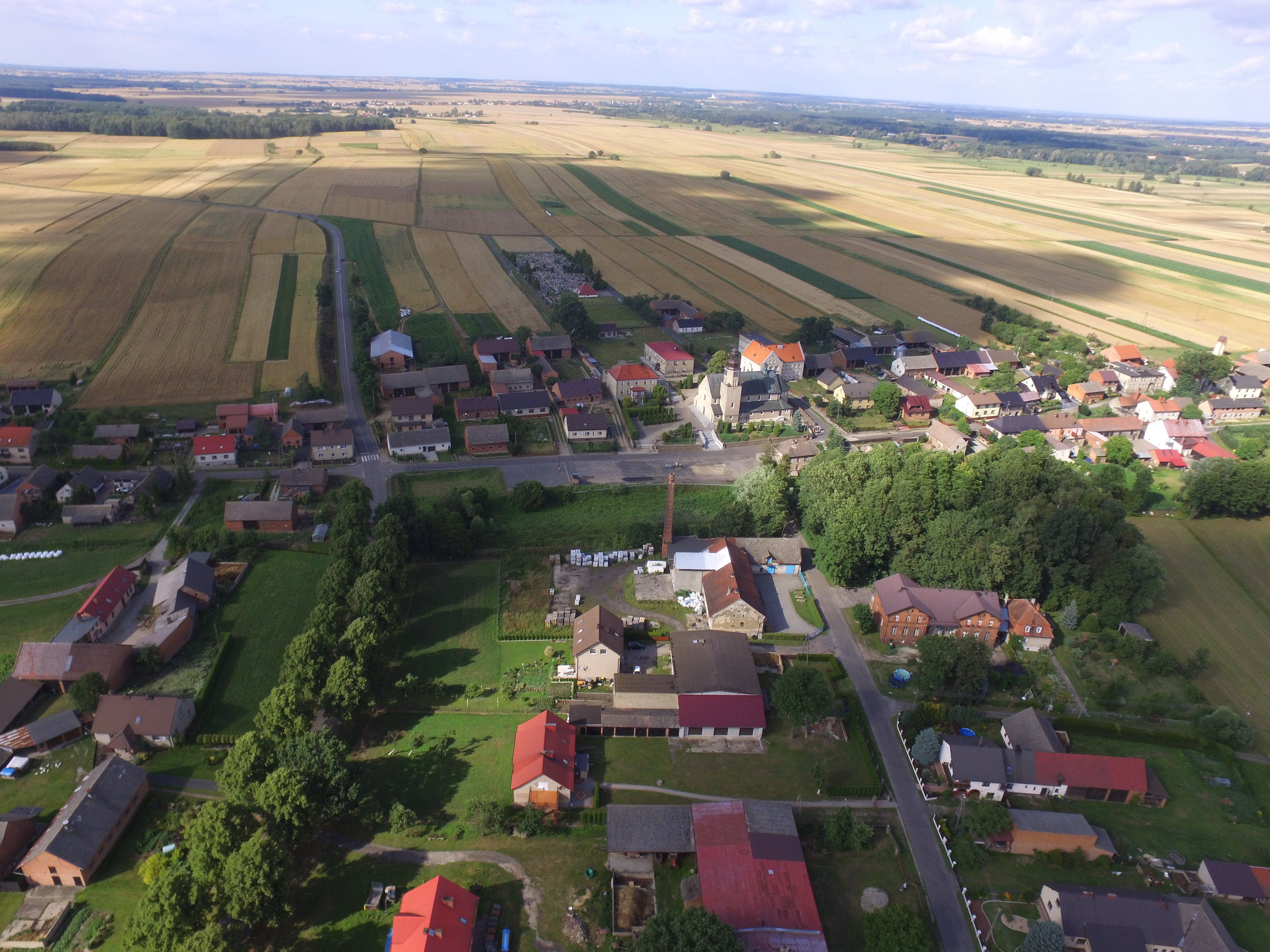 Bodzanowice panorama wsi