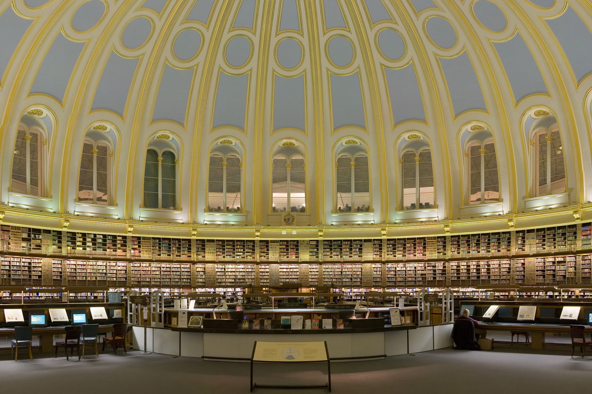 British Museum Reading Room Section Feb 2006