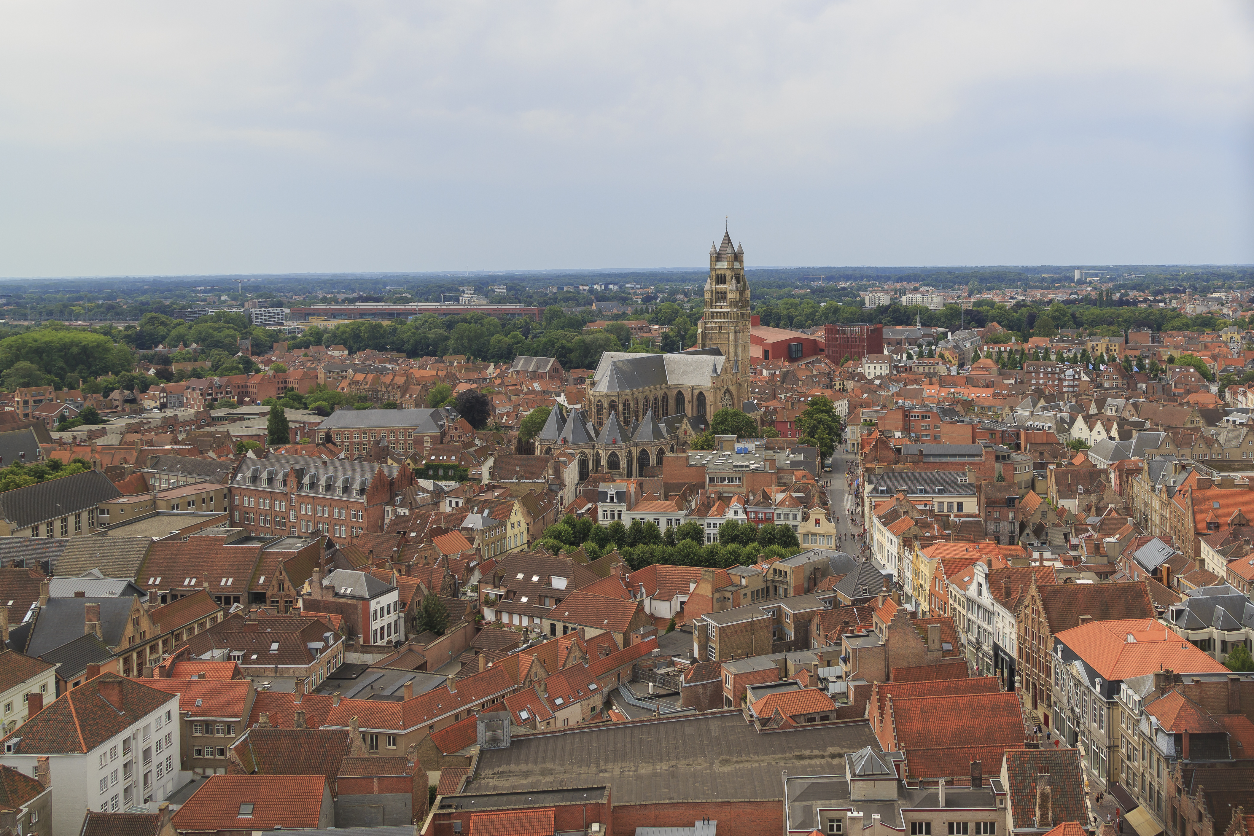Bruges Belgium Panoramic-view-from-Belfry-01