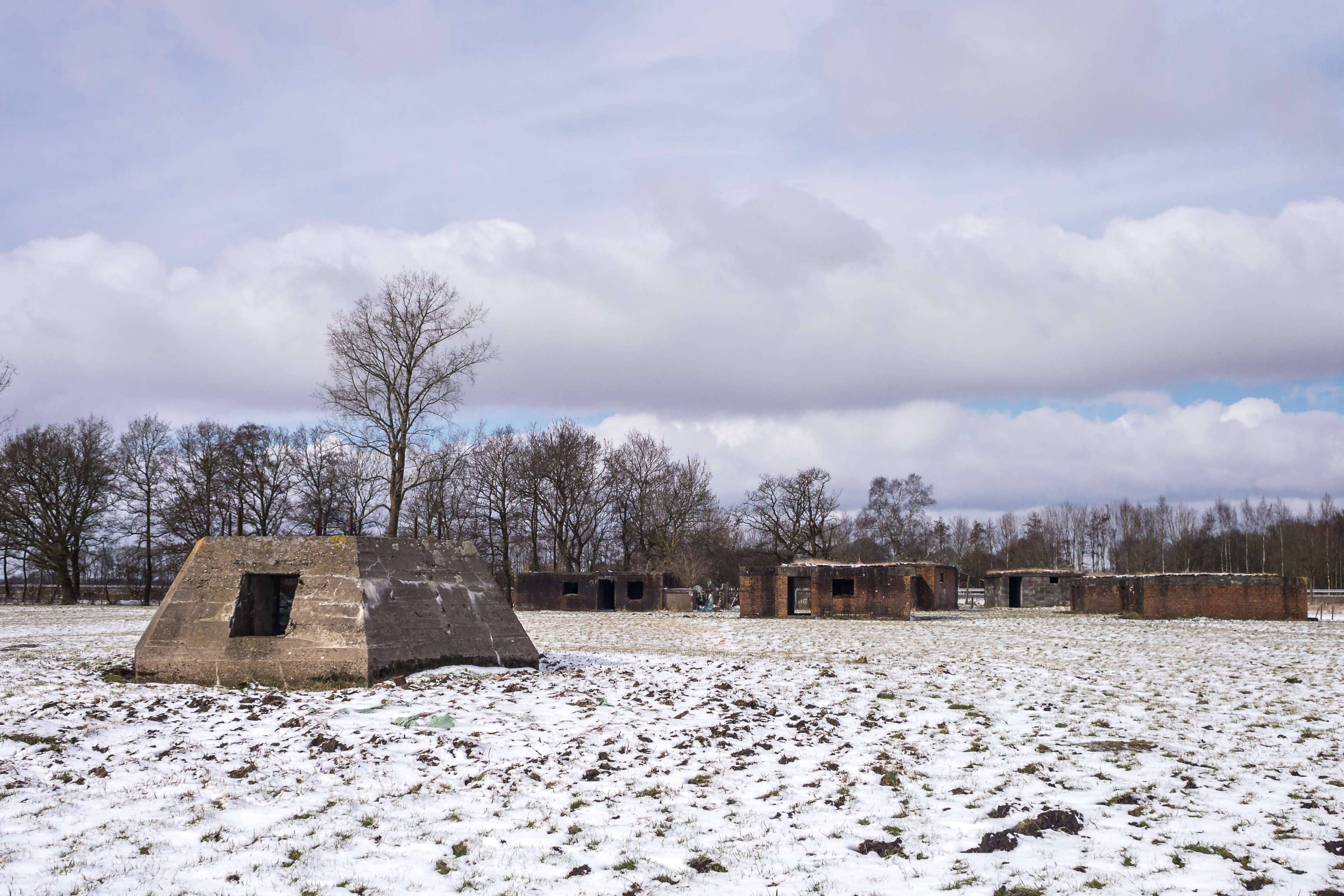 Bunkers radar stelling Löwe in de winter 5