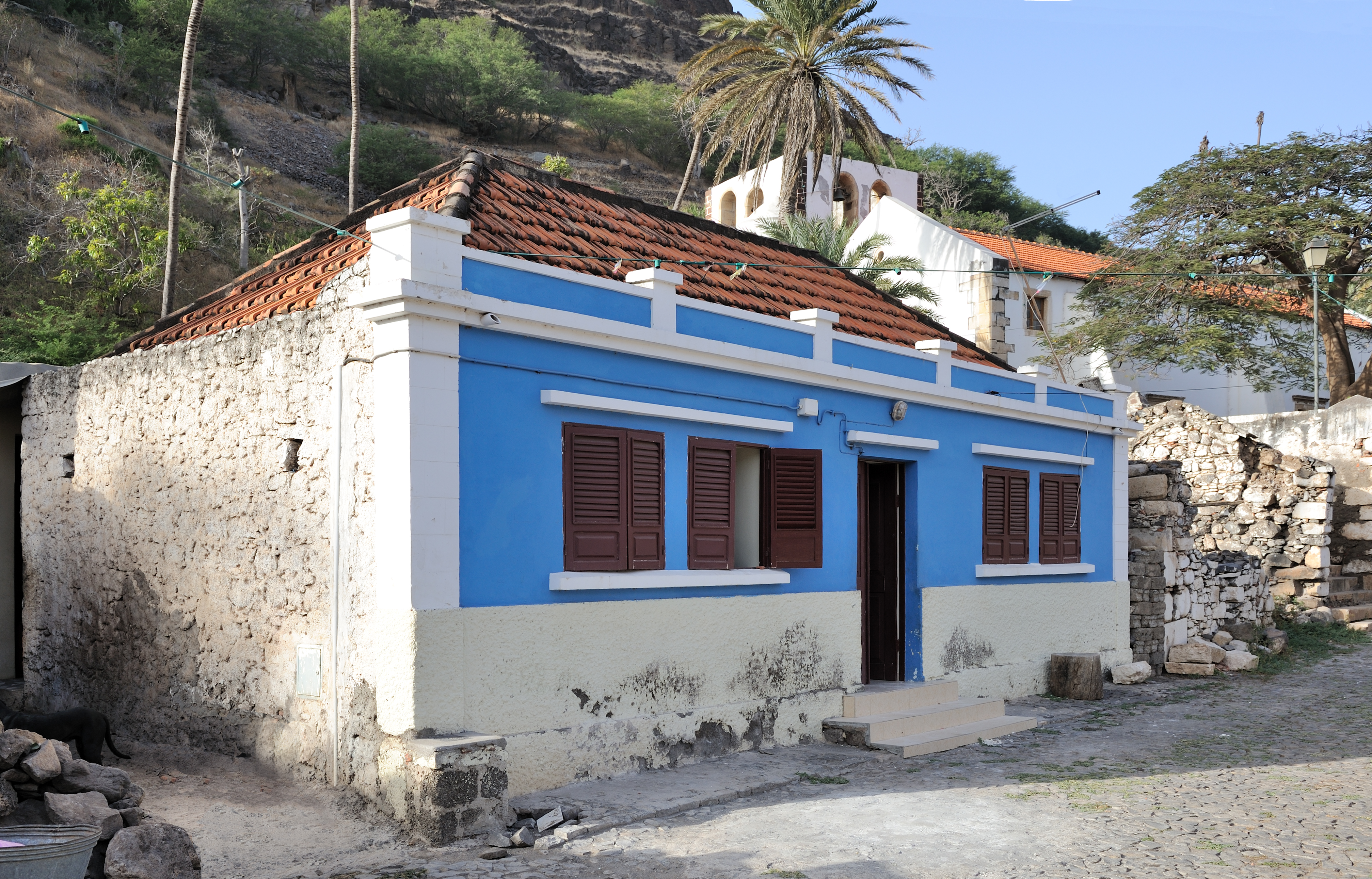 Cape Verde Cidade Velha rua Banana 01