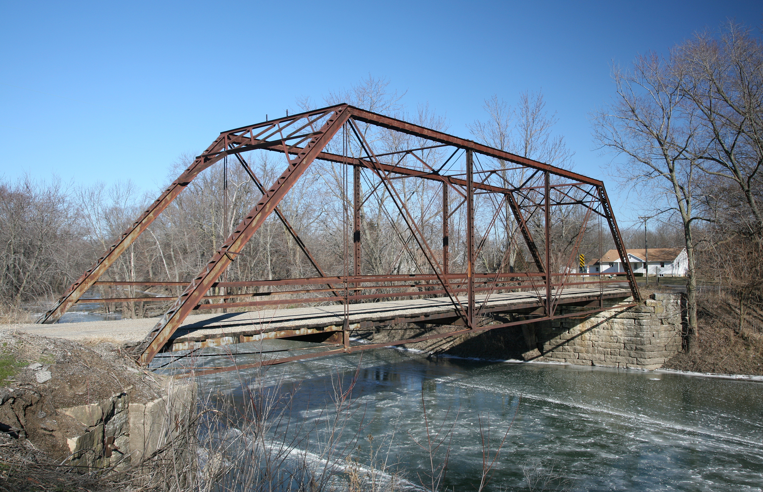 Chesterville iron truss bridge