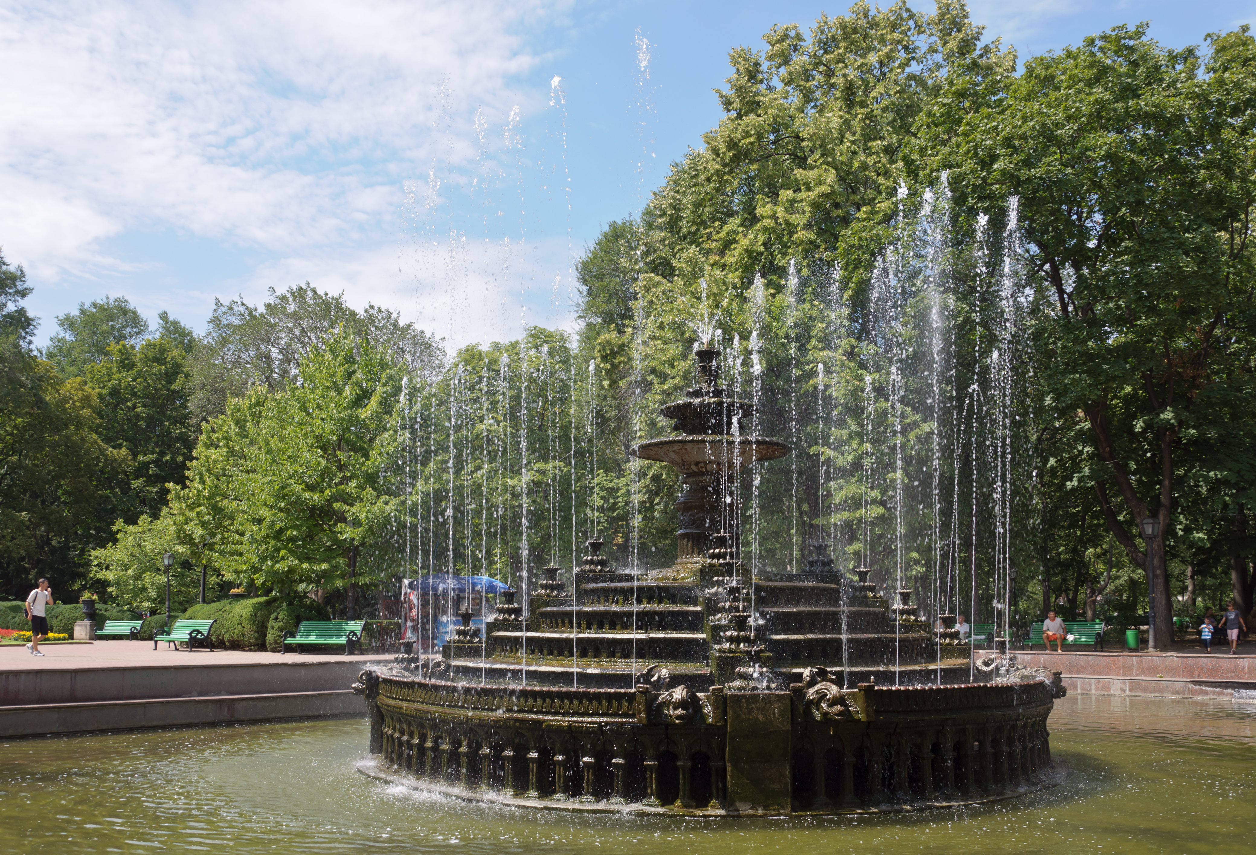 Chisinau Stefan cel Mare park fountain