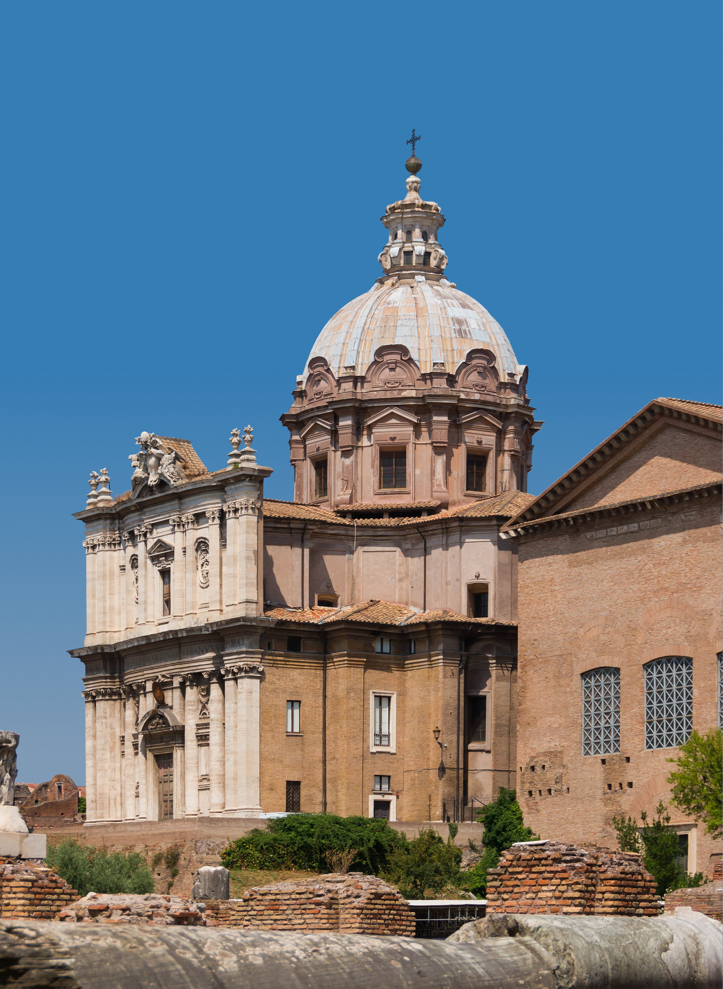 Church Santi Luca e Martina from Forum Romanum, Rome