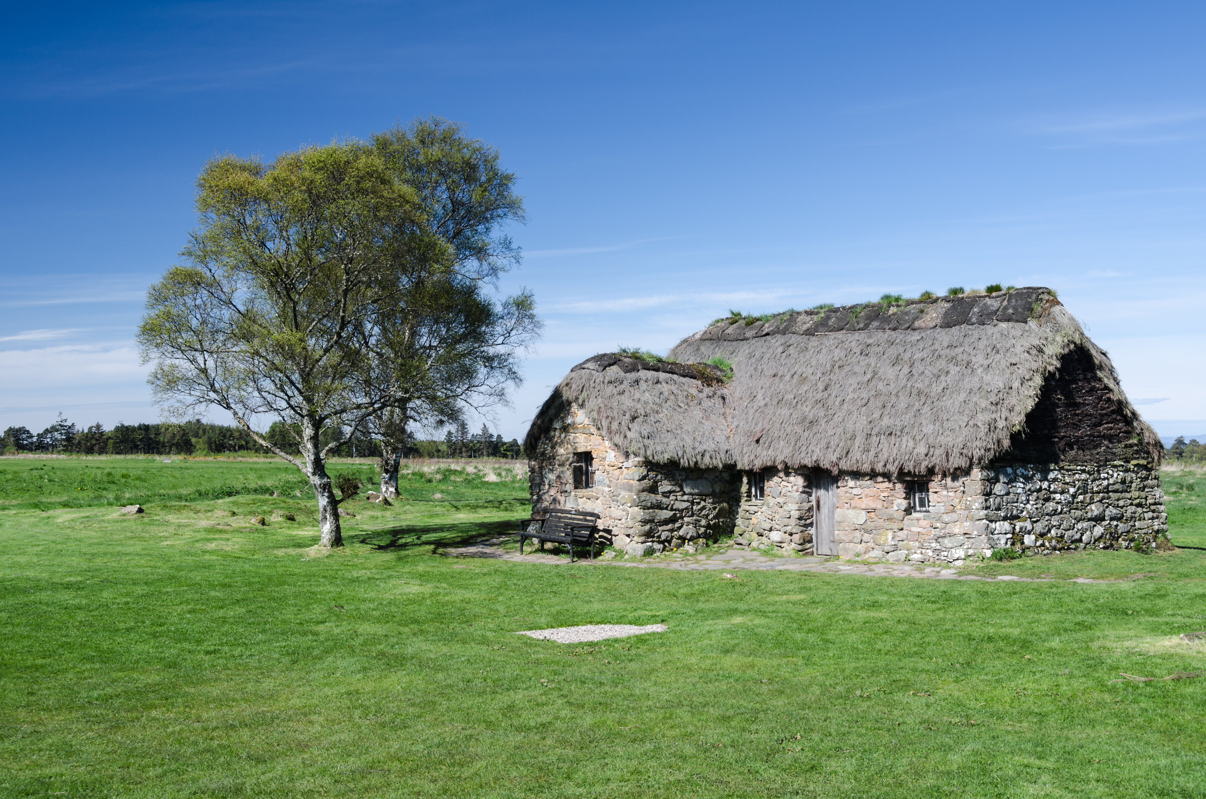 Culloden Battlefield- Leanach Cottage in Culloden Moor