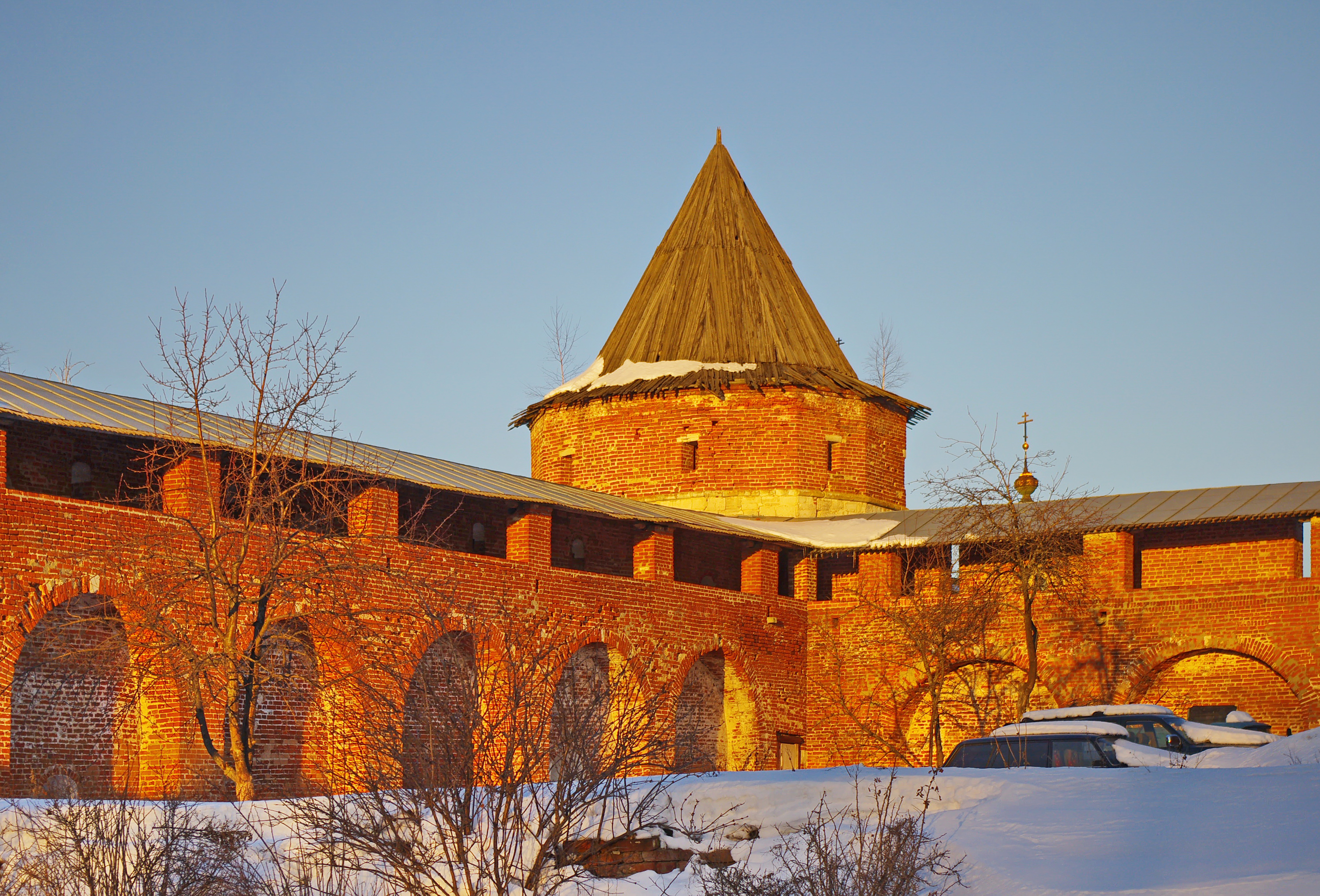 Зарайский кремль, Казённая башня (вид из нутри кремля)