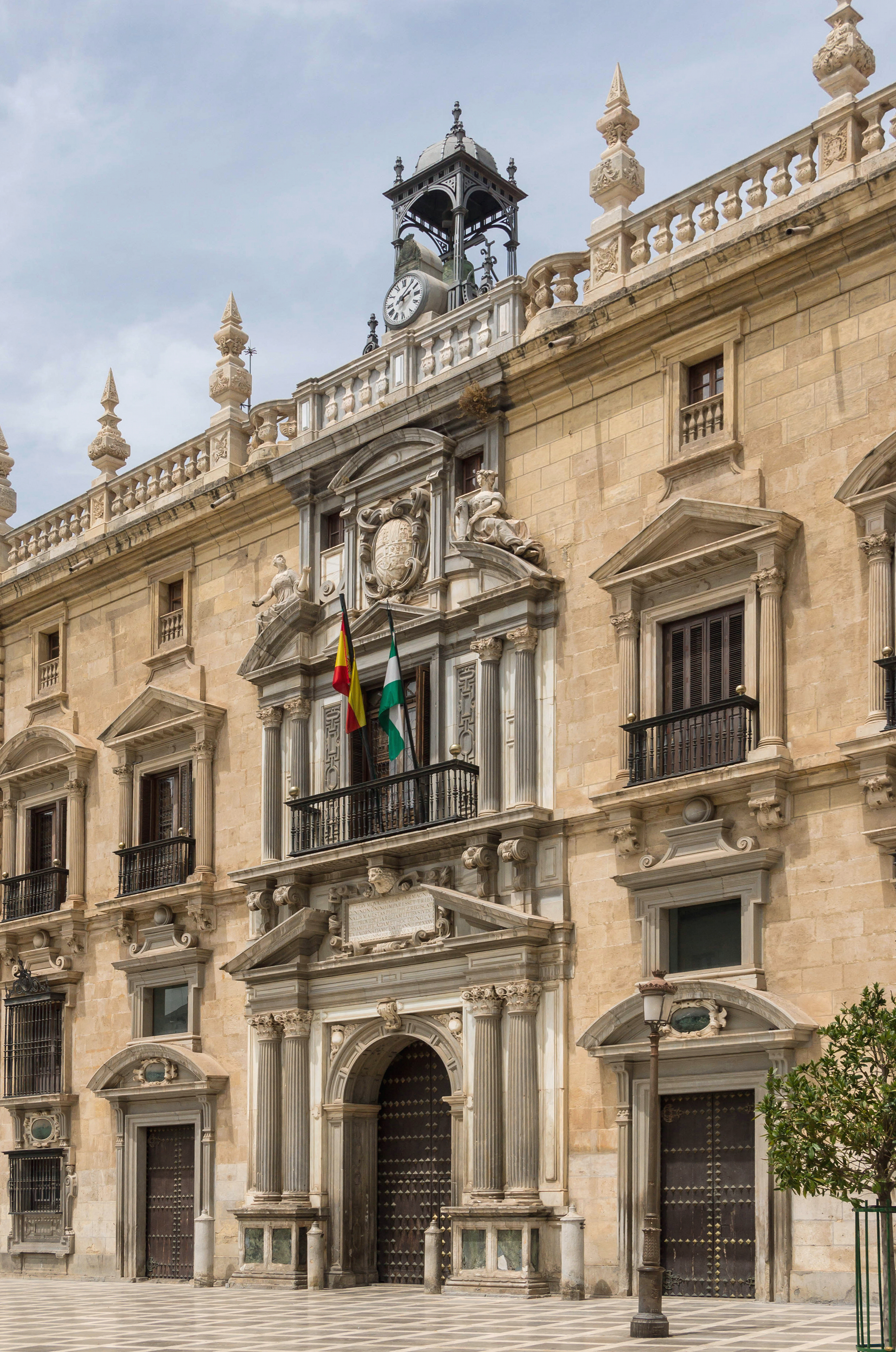 Detail facade Real Chancilleria Granada Spain