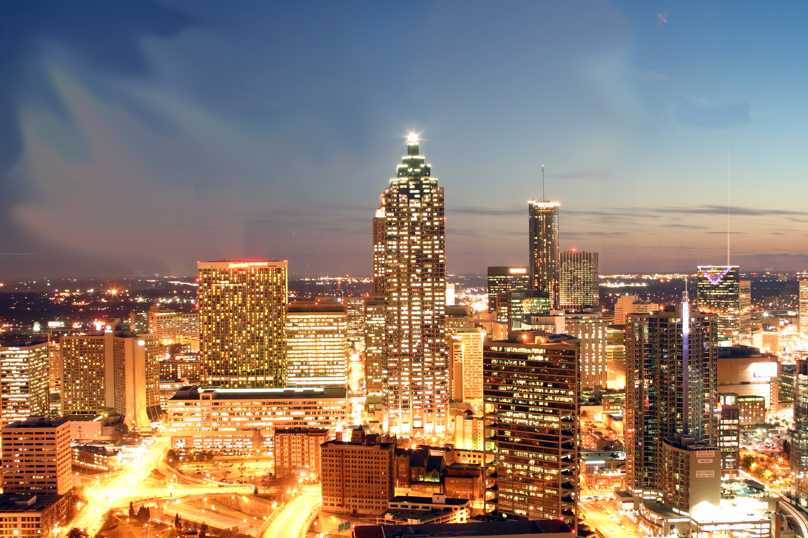 Downtown atlanta night