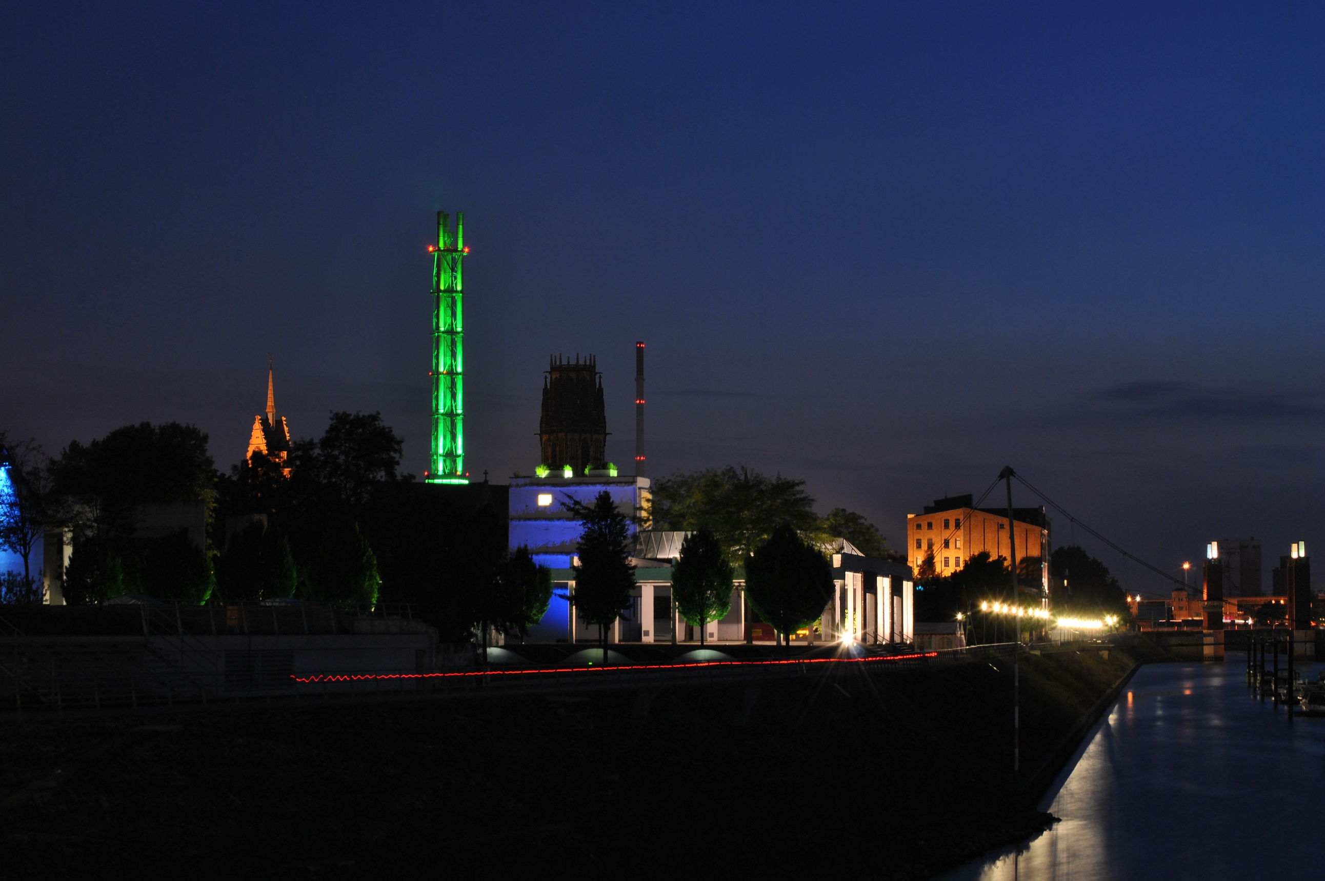 Duisburg Innenhafen bei Nacht, CN I