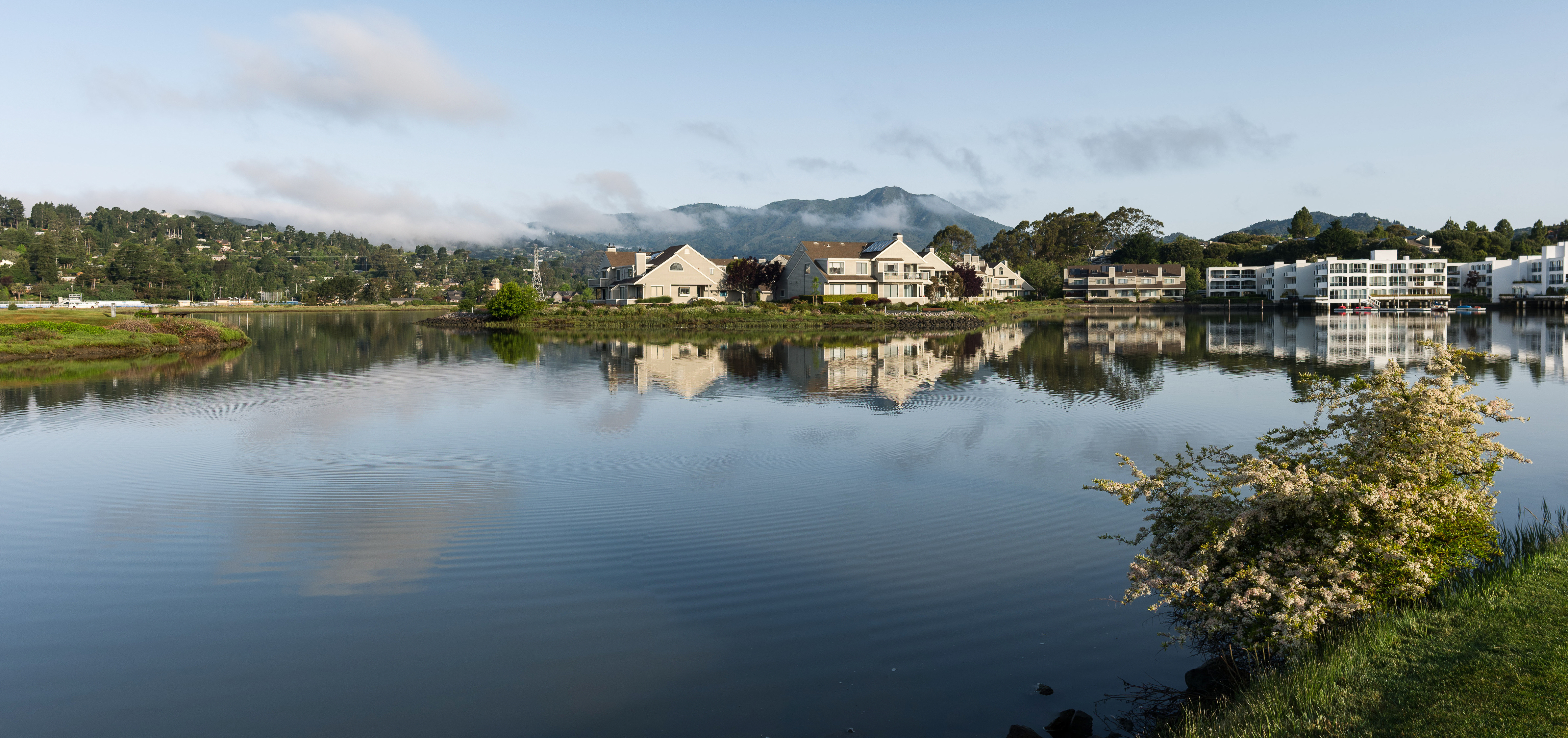 Early morning fog over Mill Valley (Panorama)