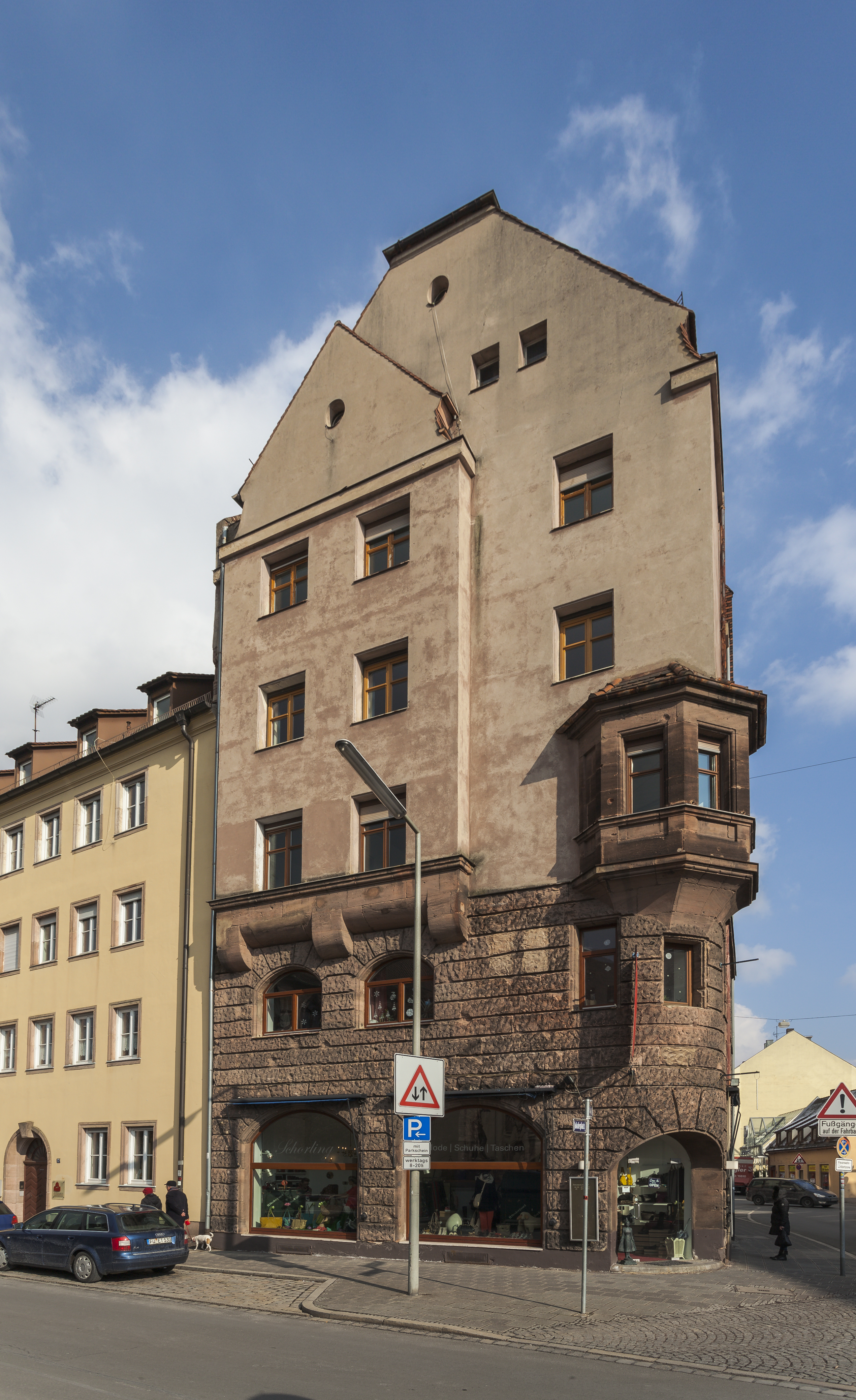 Edificio en Jakobsplatz, Núremberg, Alemania, 2013-03-17, DD 01