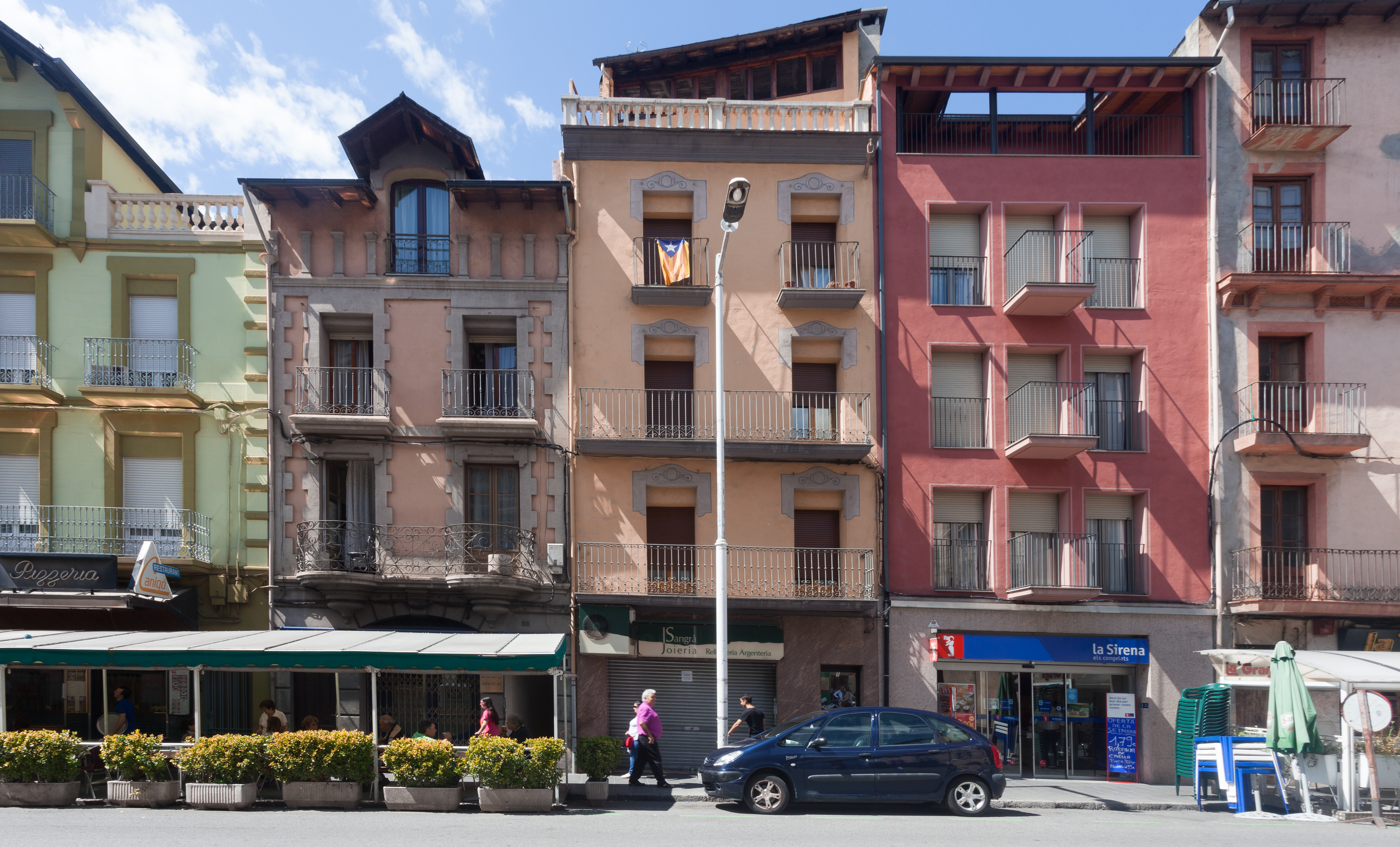 Edificios en La Seu d'Urgell. Cataluña