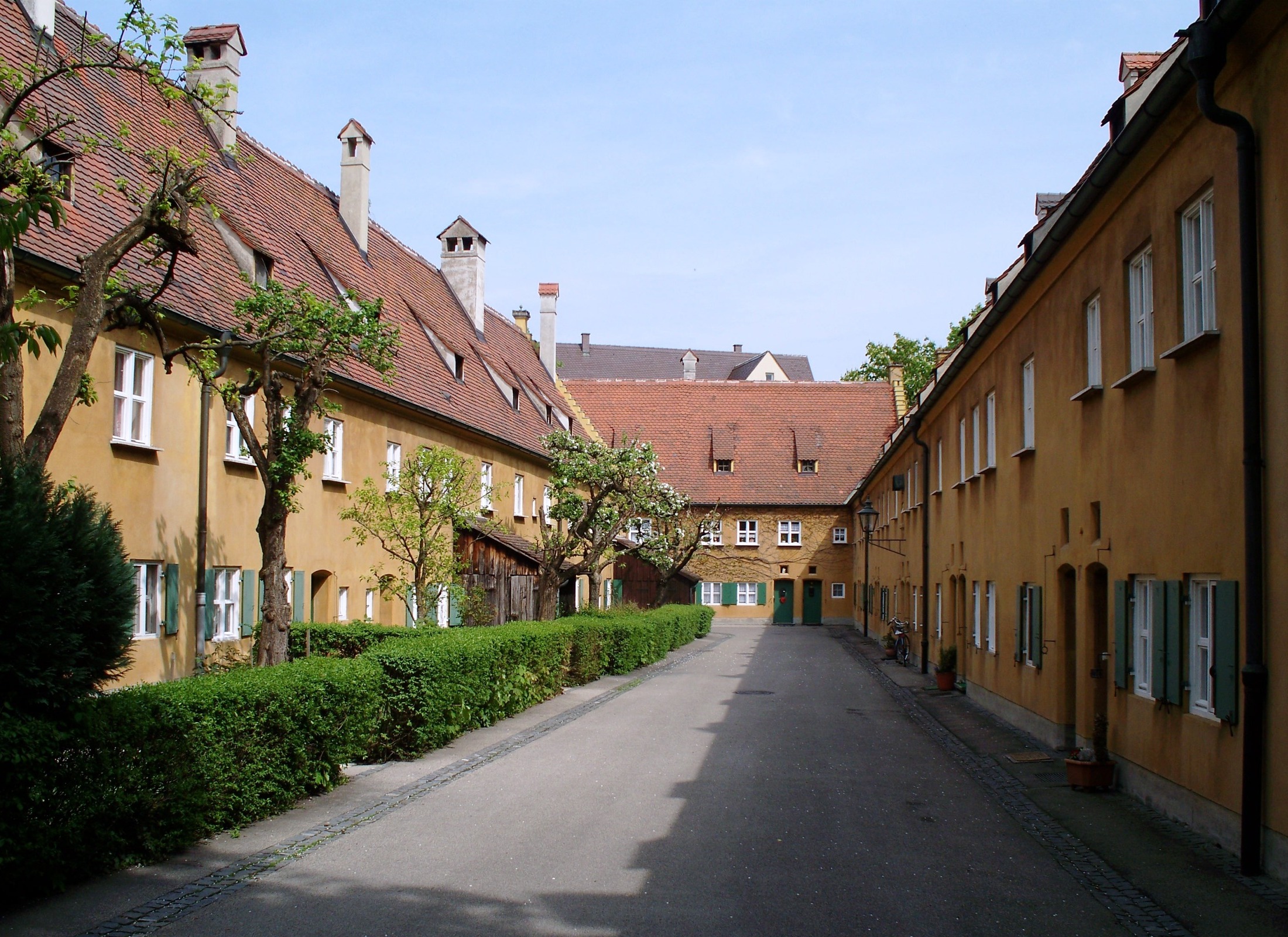 Gasse in der Fuggerei, Augsburg