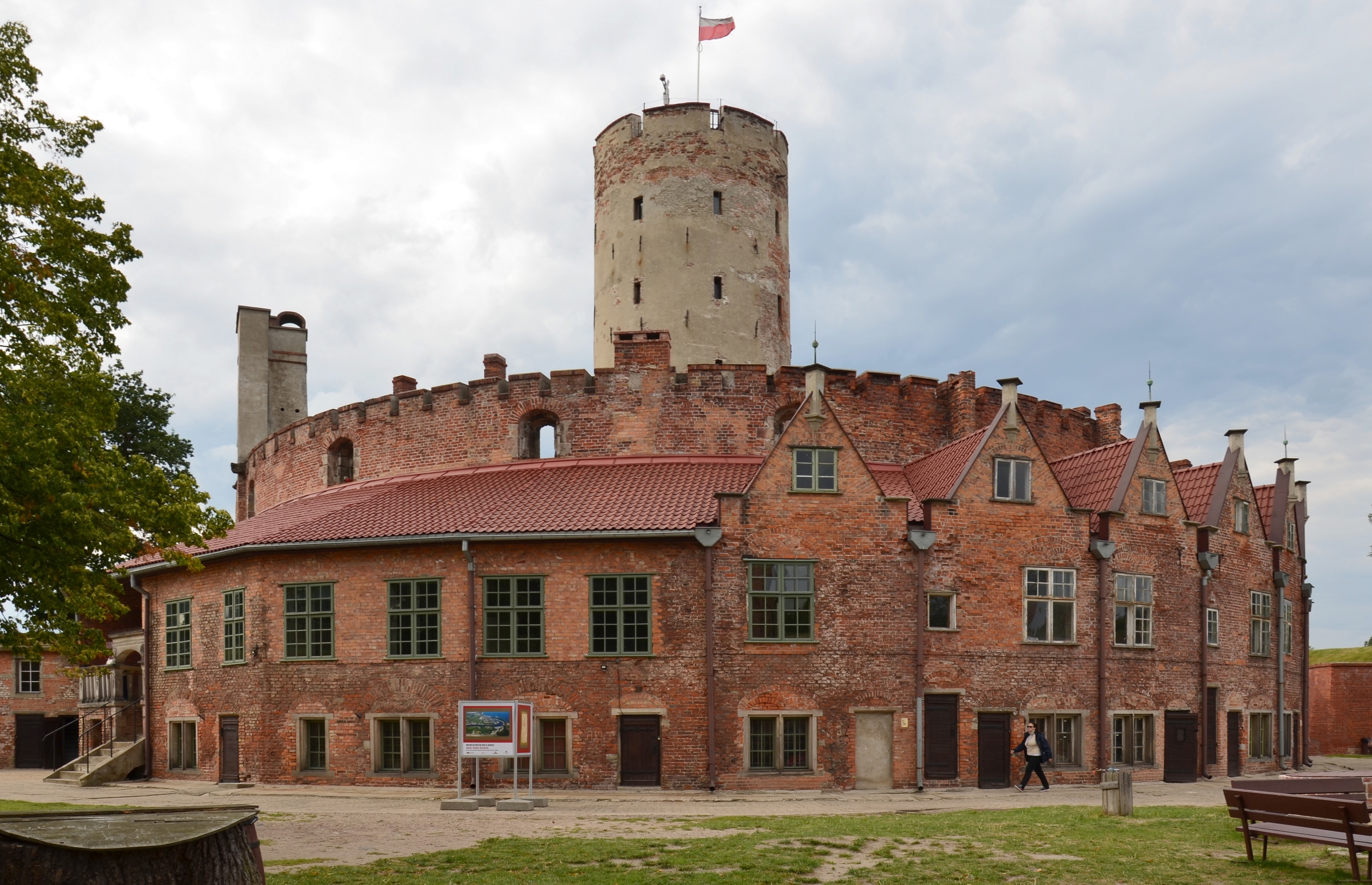 Gdańsk, Twierdza Wisłoujście, latarnia i domy oficerów