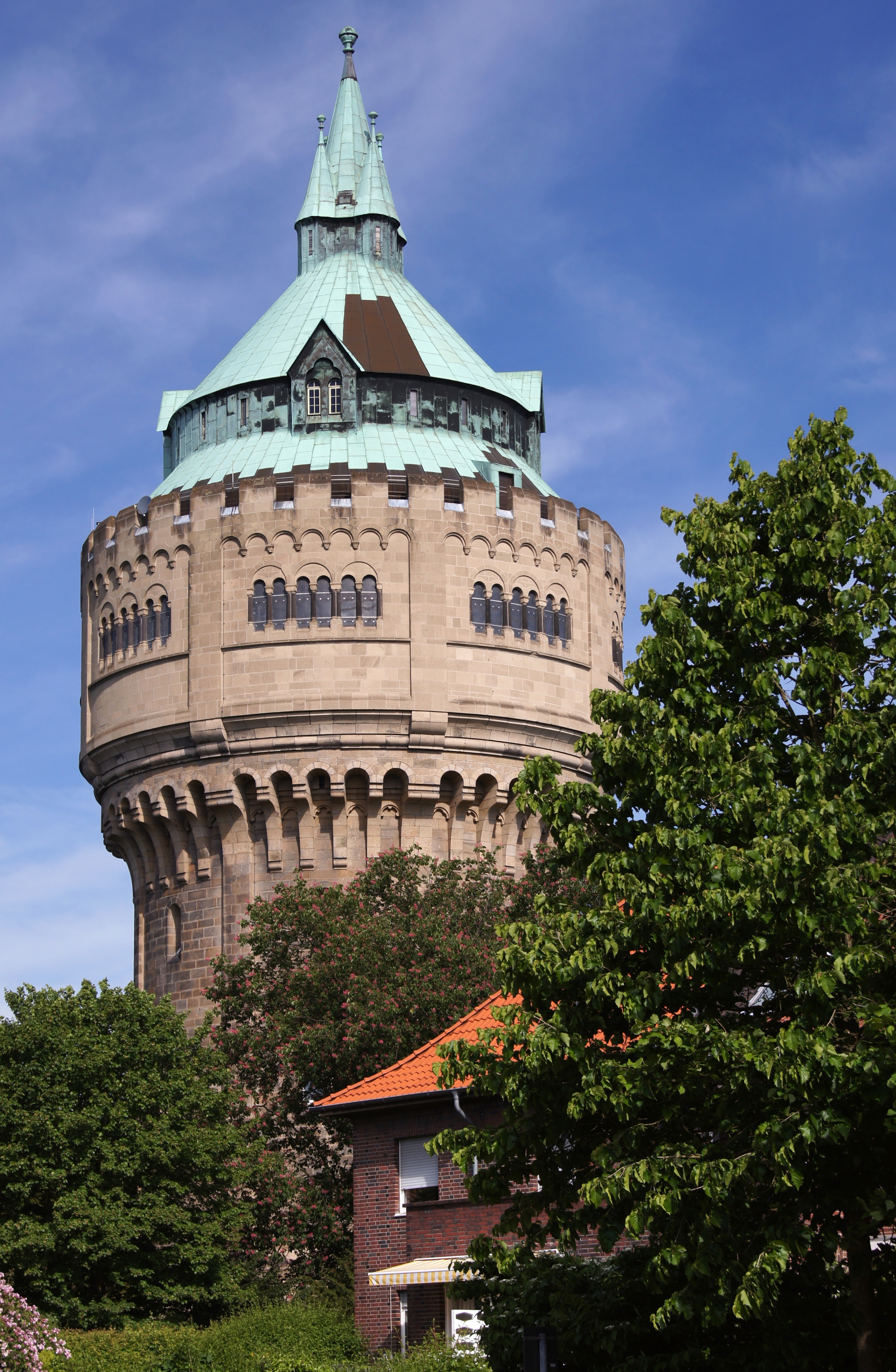 GermanyMuensterWestphaliaGeistWaterTowerFromPlayground