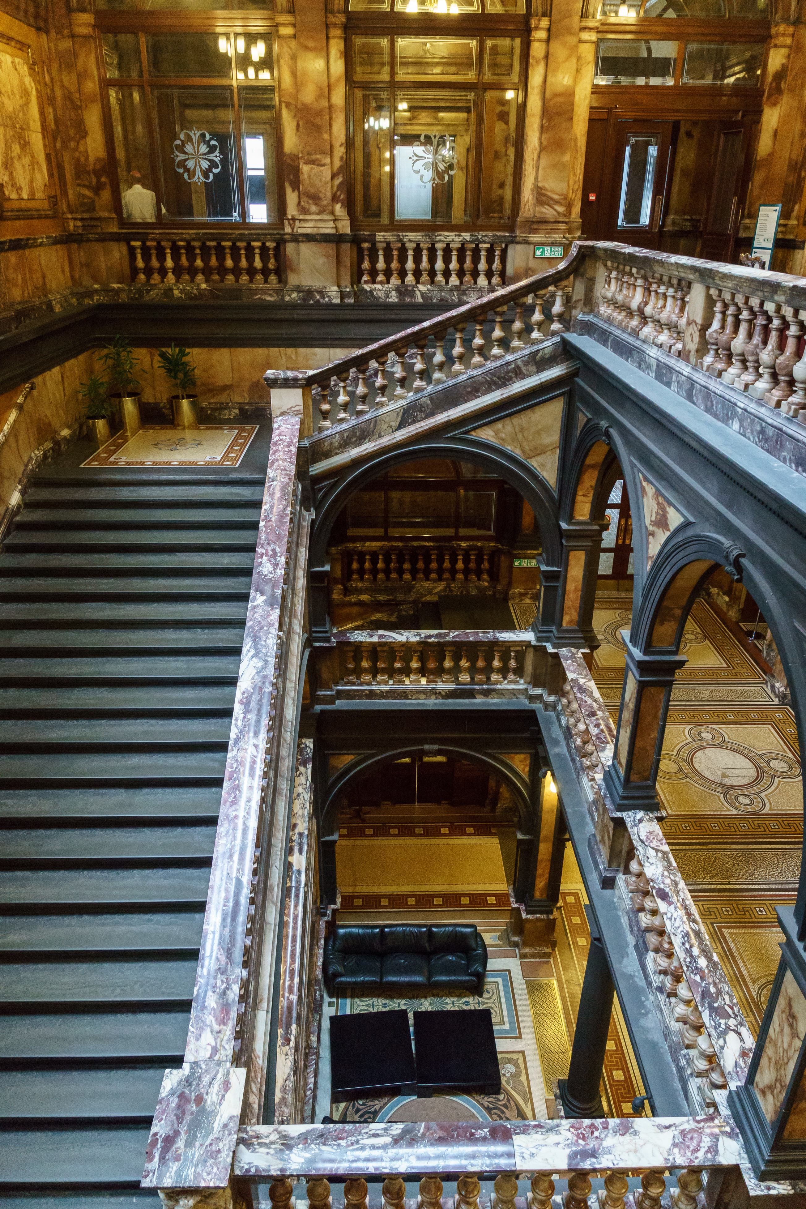 Glasgow City Chambers - Freestone Staircase - 5
