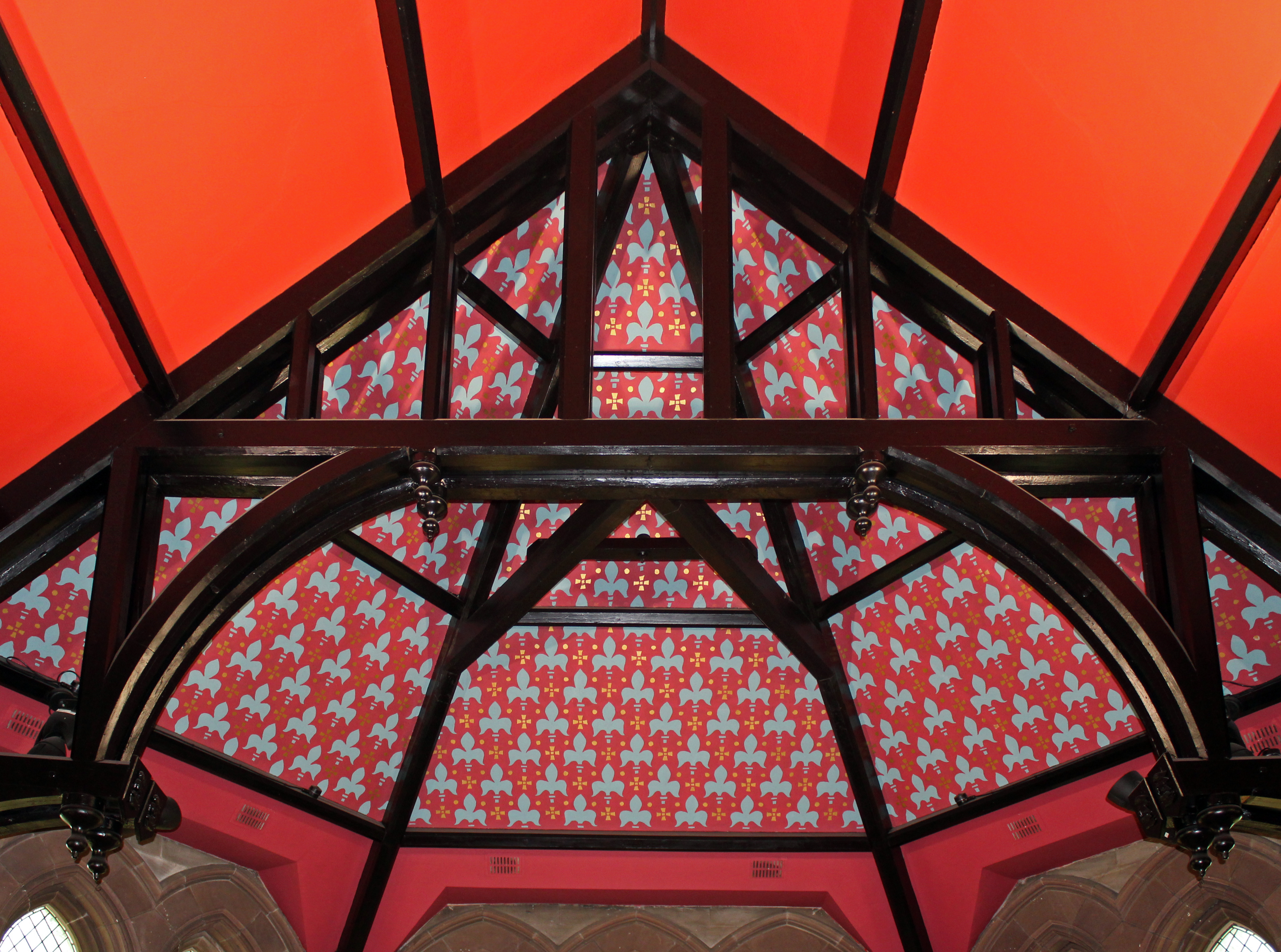 Hammer beam roof, St Nicholas, Halewood