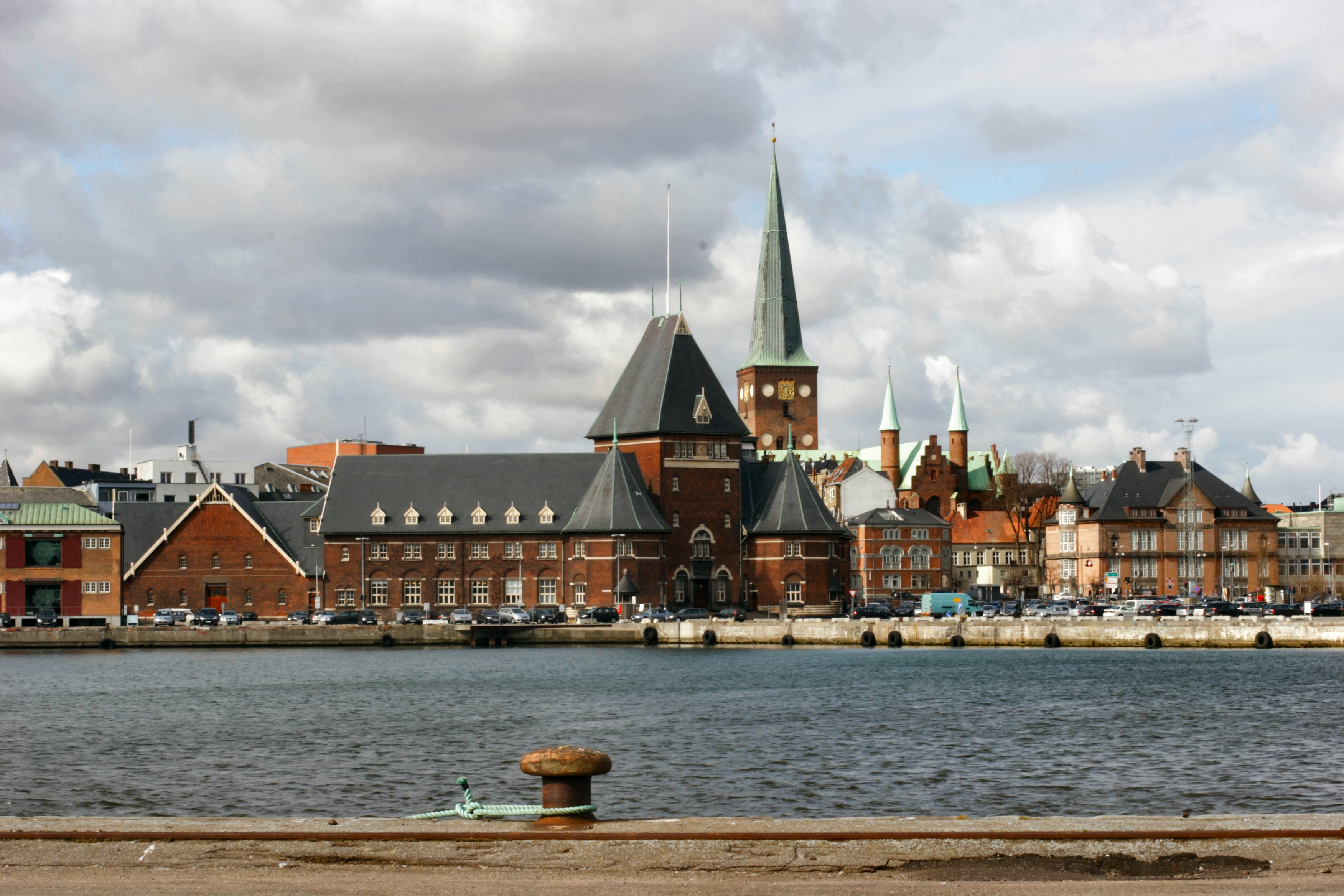 Havne udsigt fra dokken