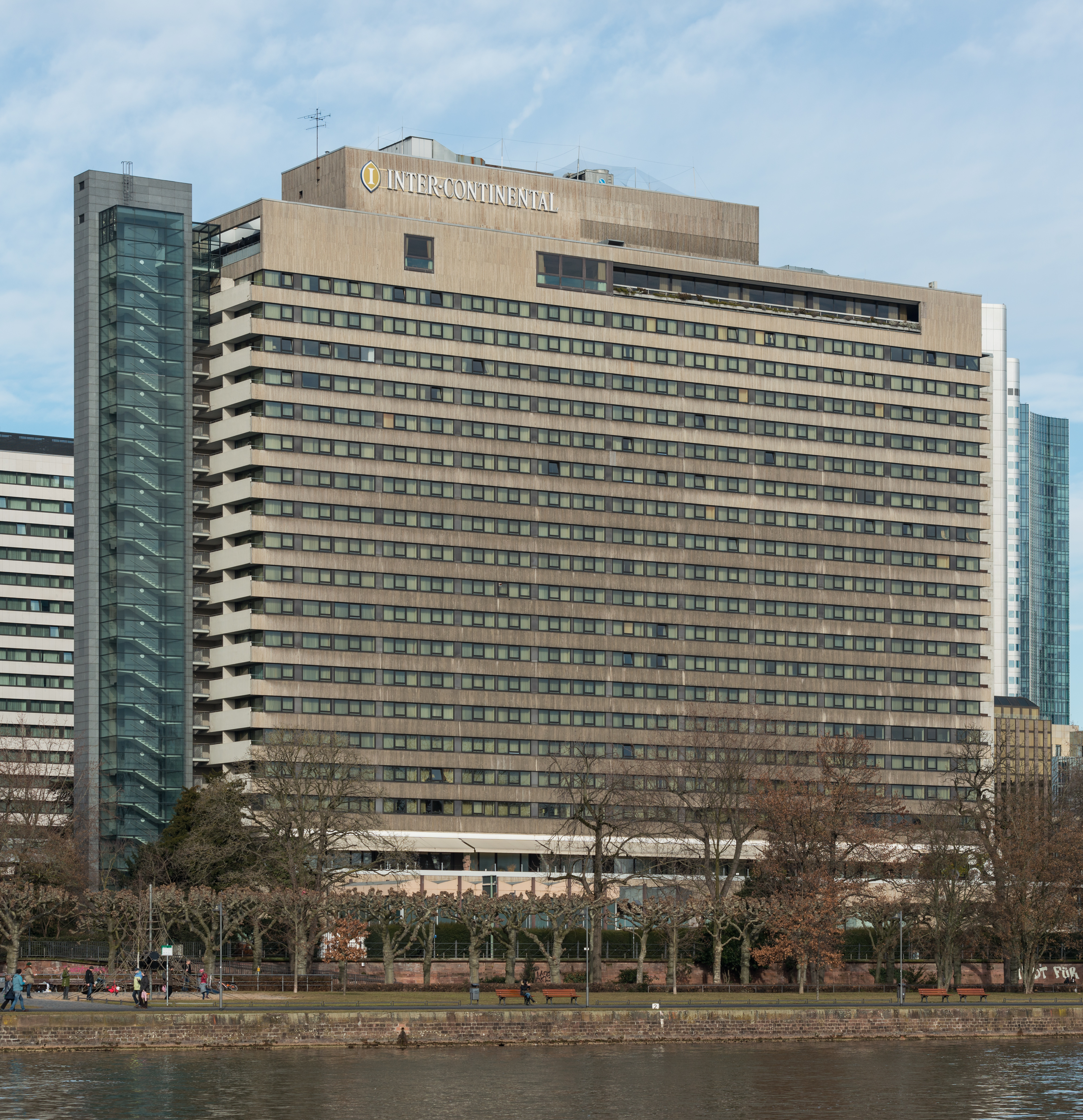 InterContinental Hotel, Frankfurt, South view 20170205 1