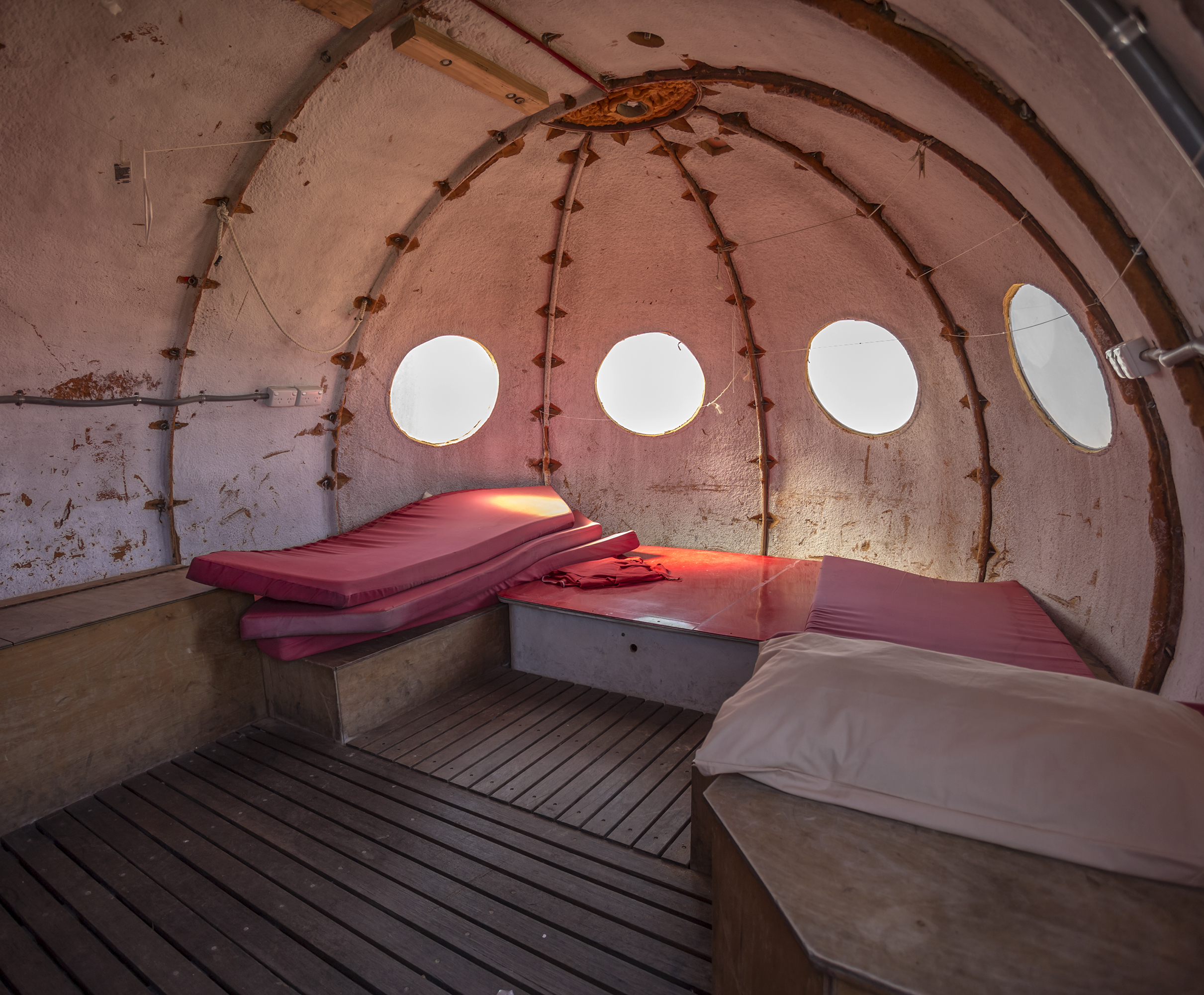 Interior of Igloo Satellite Cabin
